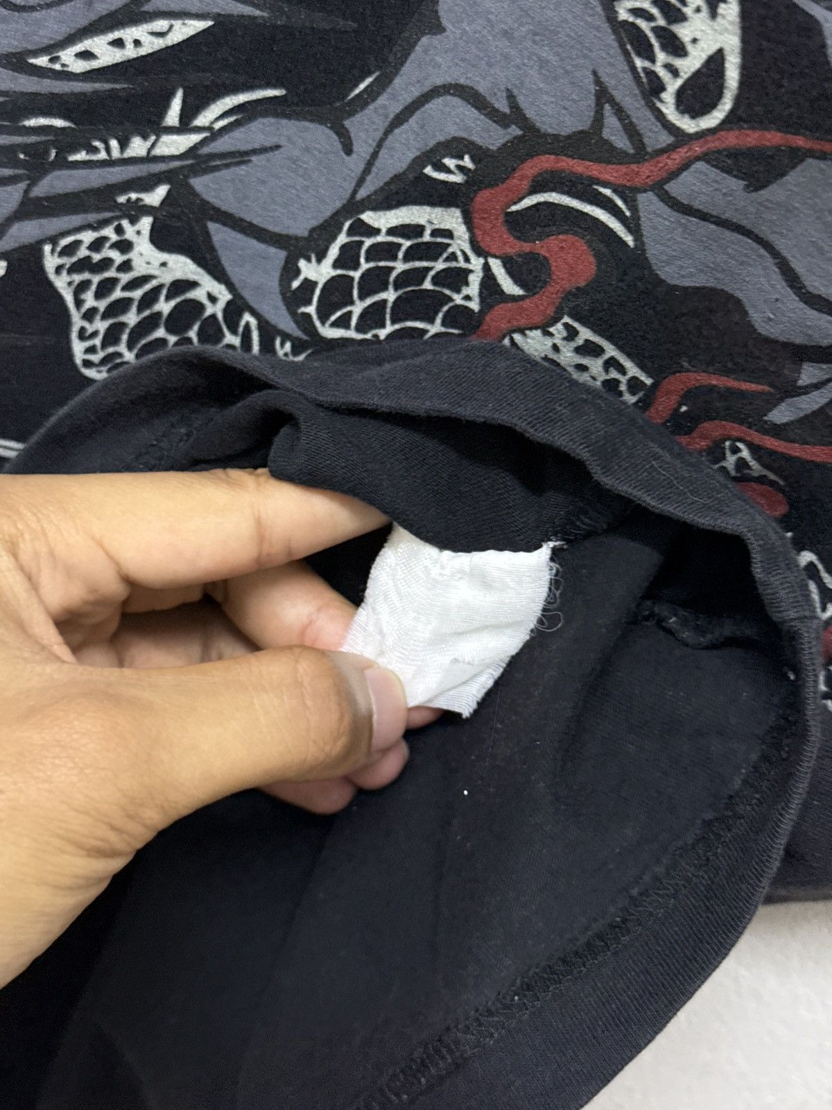 Japanese Brand 2000s Sukajan Dragon Japanese Cultural Tee Size US L / EU 52-54 / 3 - 6 Thumbnail