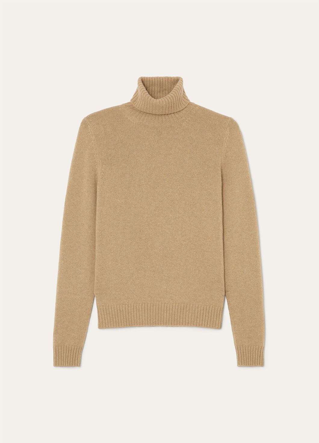 Loro Piana o1w1db10825 FAM9052 Parksville Turtleneck Sweater in Beige Size XS / US 0-2 / IT 36-38 - 1 Thumbnail