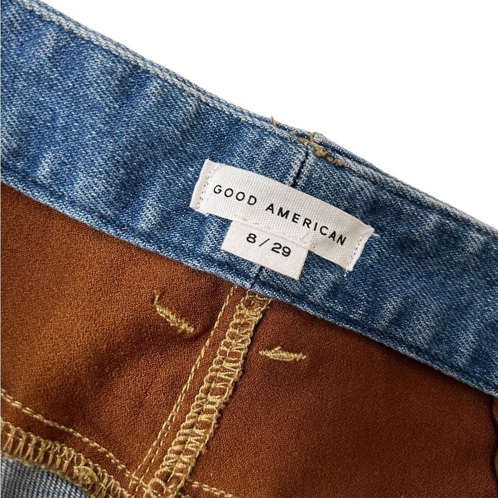 Designer Good American l Icon Suede Mixing Jeans 28/8 Size 28" / US 6 / IT 42 - 9 Thumbnail