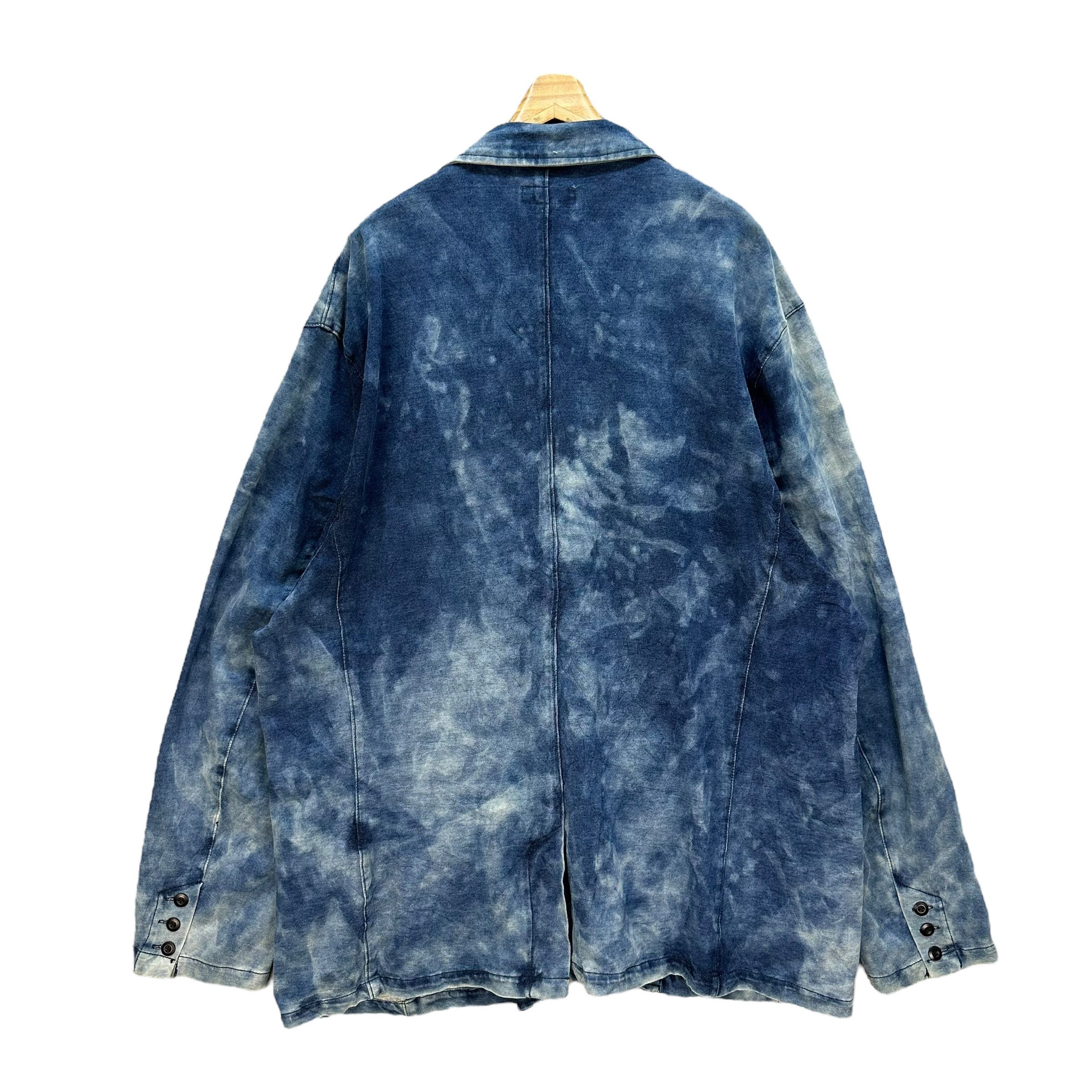 If Six Was Nine IN THE ATTIC Acid Wash Casual Jacket #A49-1140 Size US XXL / EU 58 / 5 - 10 Thumbnail