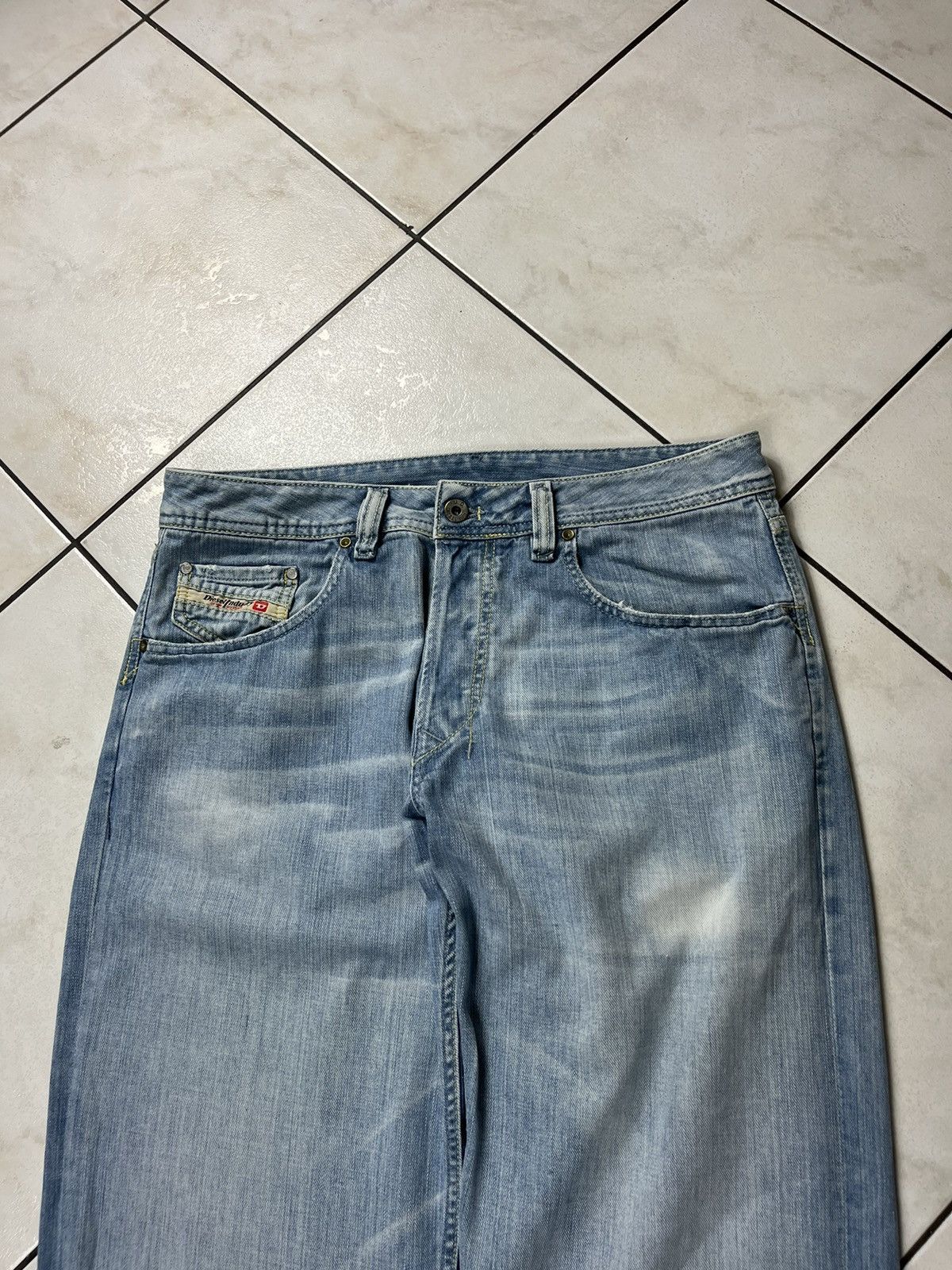 Diesel × Vintage Vintage y2k diesel Rolan baggy wide jeans denim pants washed Size US 34 / EU 50 - 3 Thumbnail
