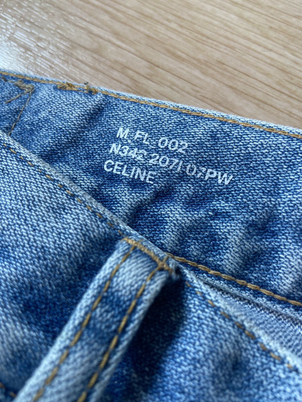 Celine × Hedi Slimane 29 Celine SS20 Peer wash bootcut flare jeans denim pants Size US 29 - 4 Thumbnail