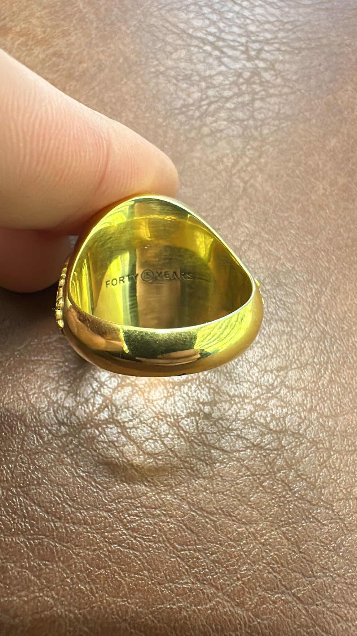 Jewelry × Stussy × Vintage CC000021 Size: 10 / Stüssy 40th Anniversary Ring in Gold Size ONE SIZE - 9 Thumbnail