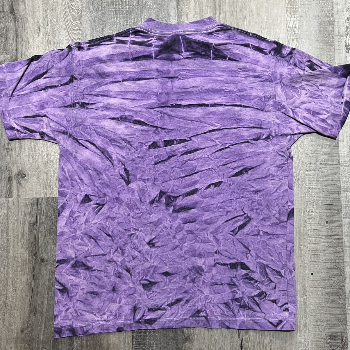 Vintage VTG Breezy Lady Leather Purple Tie Dye Eagle Shirt Size US L / EU 52-54 / 3 - 3 Thumbnail