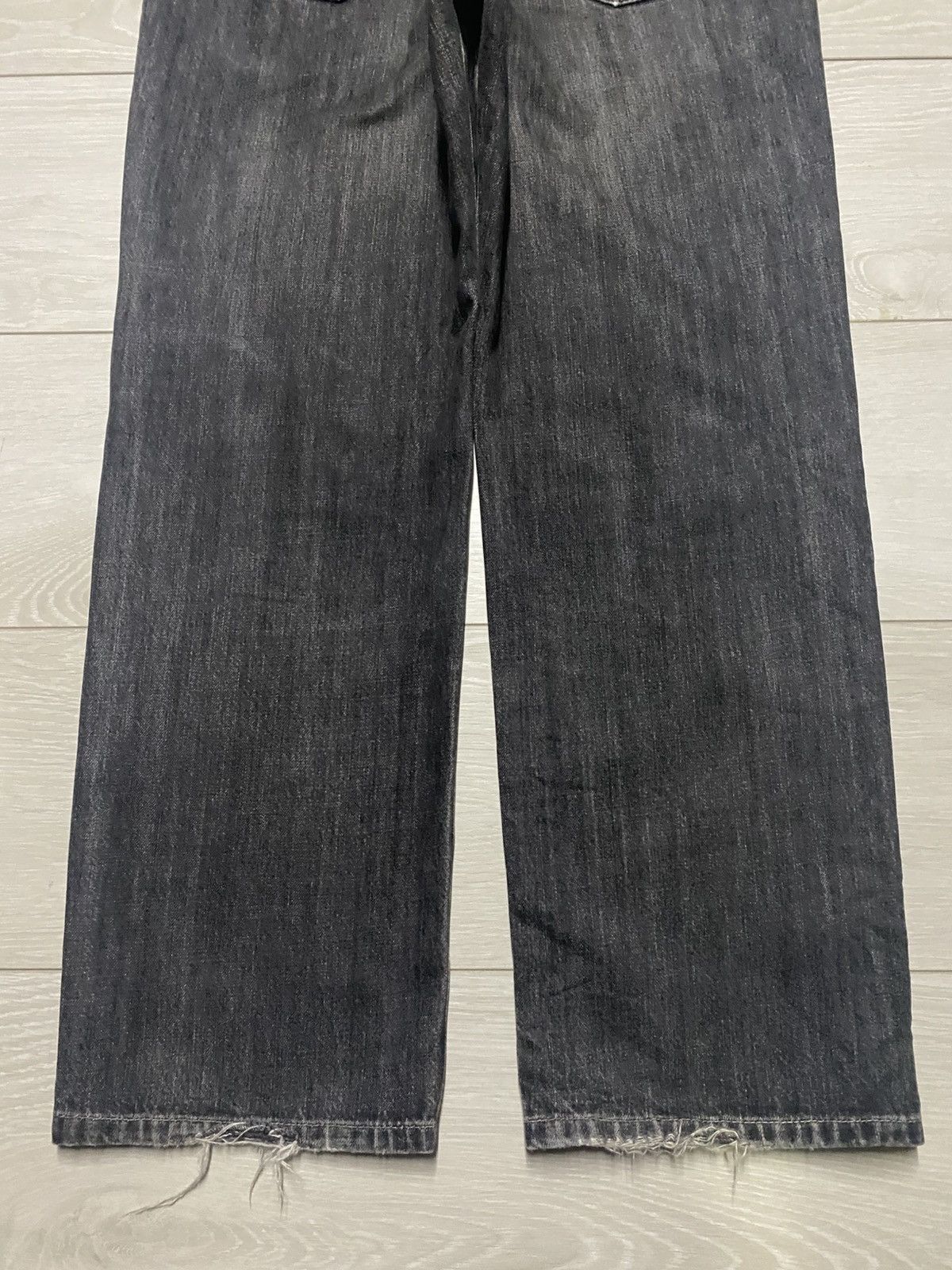 Edwin Vtg Edwin International Basic 403 Black Denim Loose Jeans Size US 34 / EU 50 - 6 Thumbnail