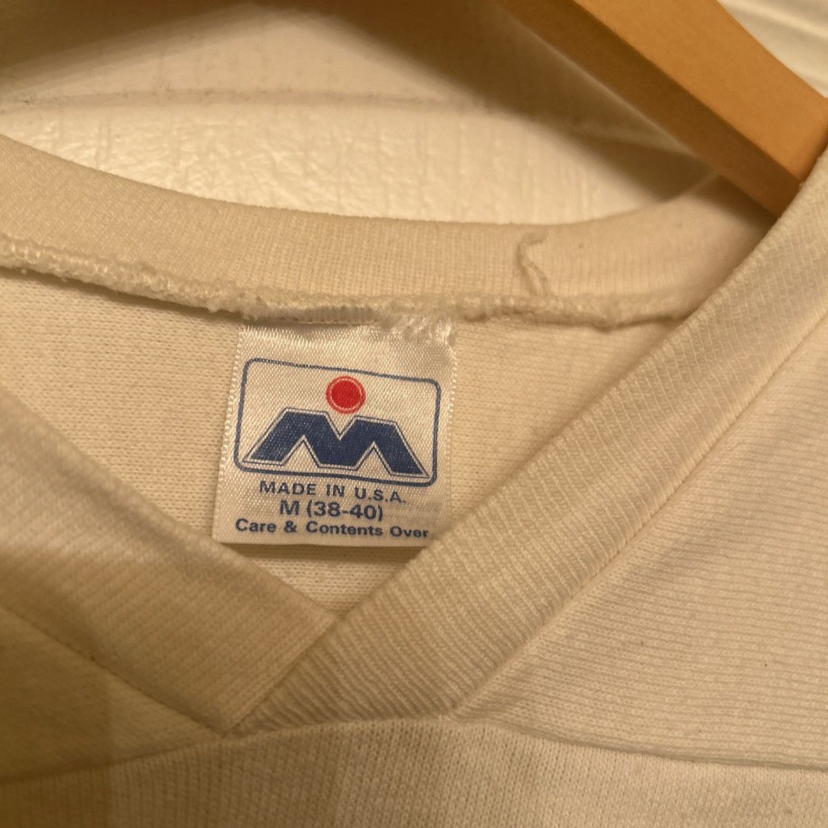 Vintage Vintage Late 80s NBC Star Wool Jersey Style Shirt SzM Size US M / EU 48-50 / 2 - 6 Thumbnail