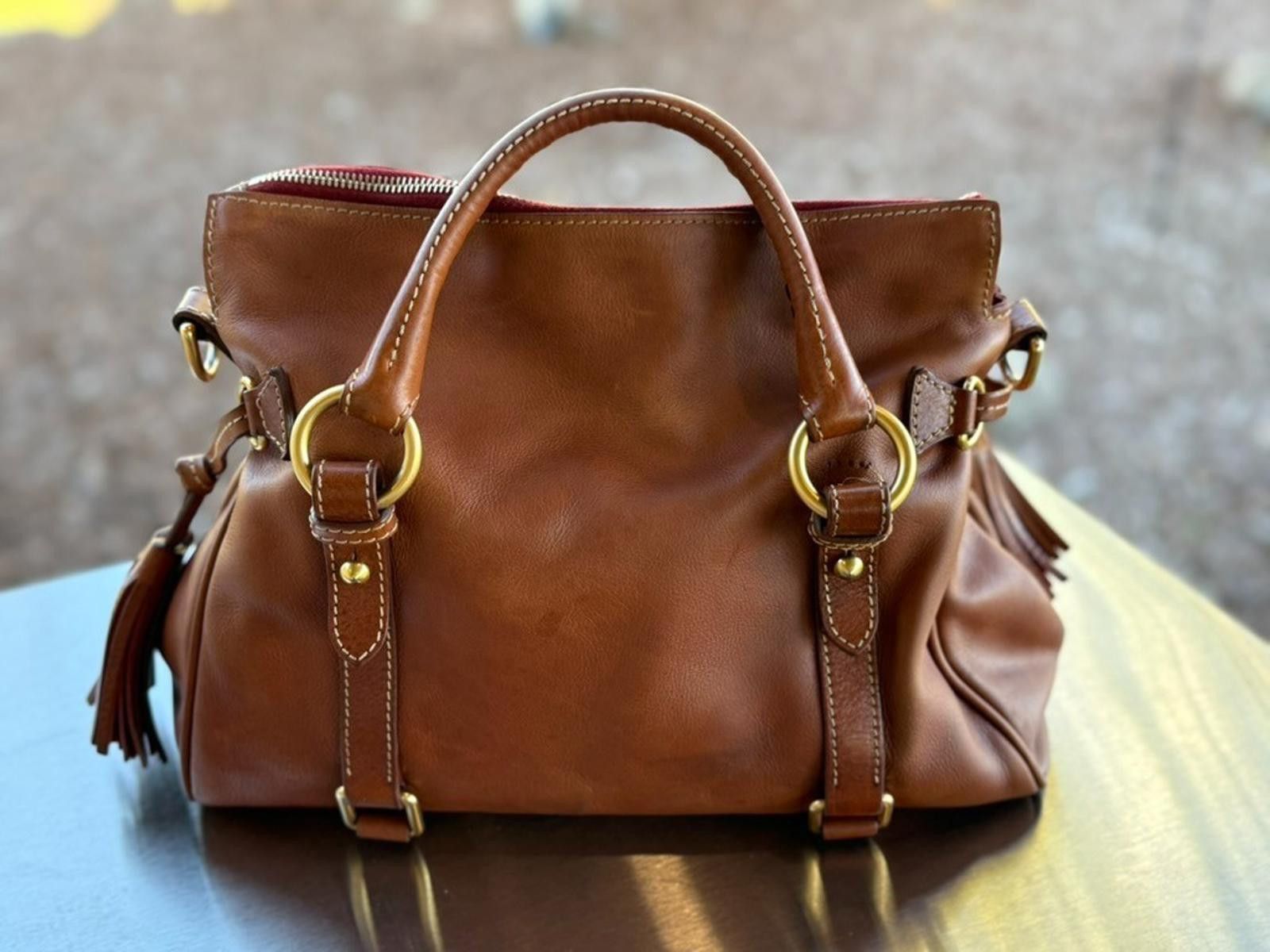 Dooney & Bourke Dooney Bourke Florentine Satchel Italian Leather Brown bag Size ONE SIZE - 8 Thumbnail