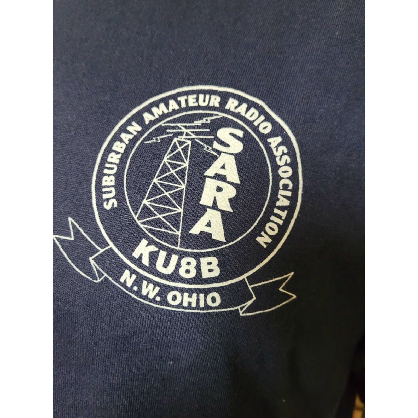 Jerzees VINTAGE KU8B NW Ohio T Shirt XL Ham Radio JERZEES Suburban Amateur Radio Association Nice Blue Graphic Tee Mens Size US XL / EU 56 / 4 - 2 Thumbnail