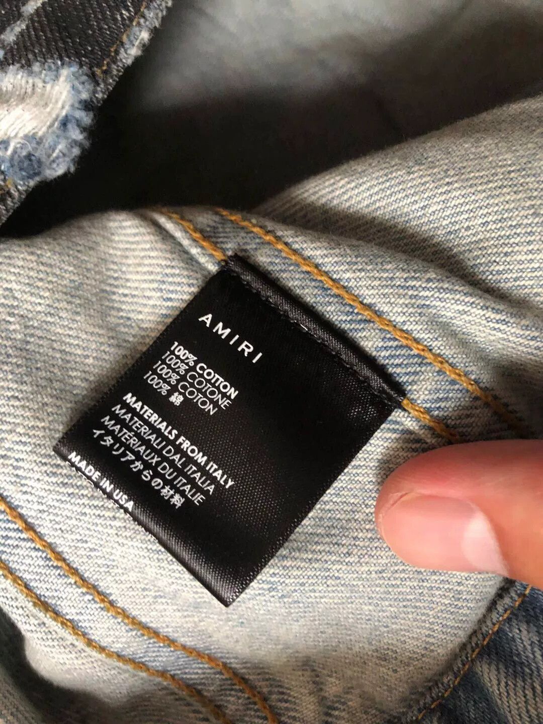 Amiri amiri classic color-blocked destroyer jacket Size US M / EU 48-50 / 2 - 5 Thumbnail