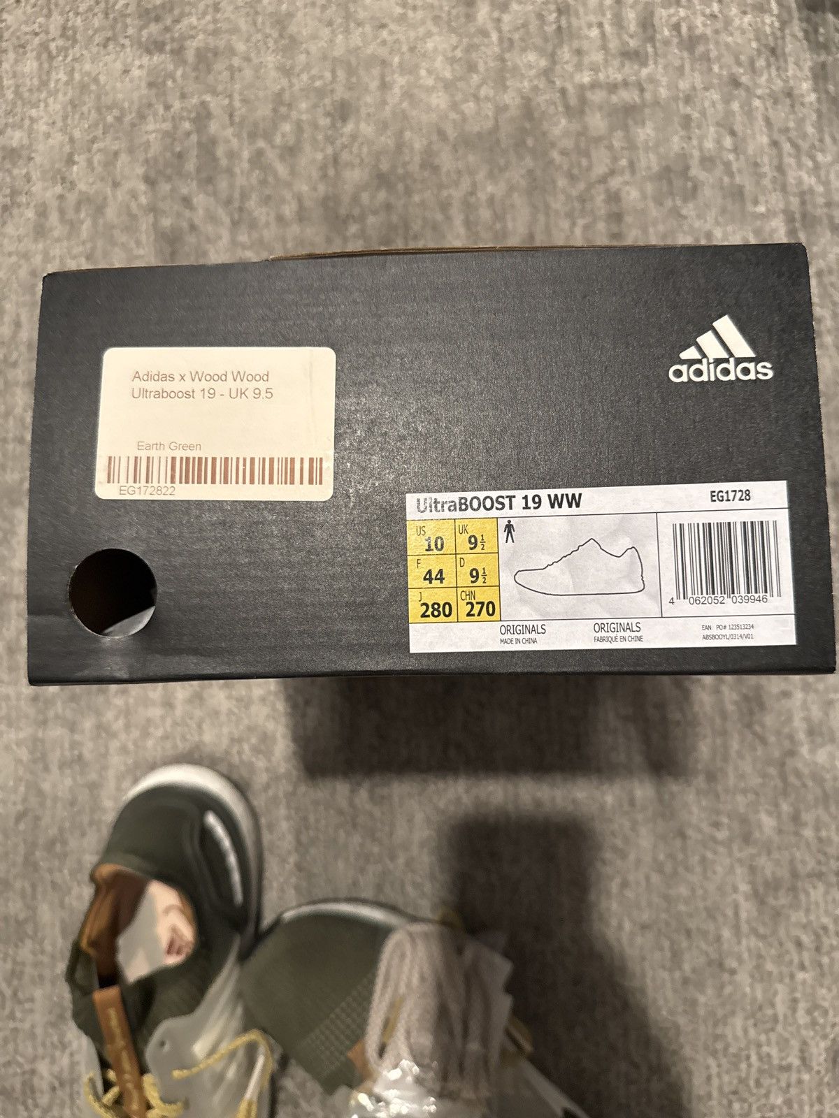 Adidas × Wood Wood Adidas Ultraboost 19 Wood Wood Size US 10 / EU 43 - 7 Thumbnail