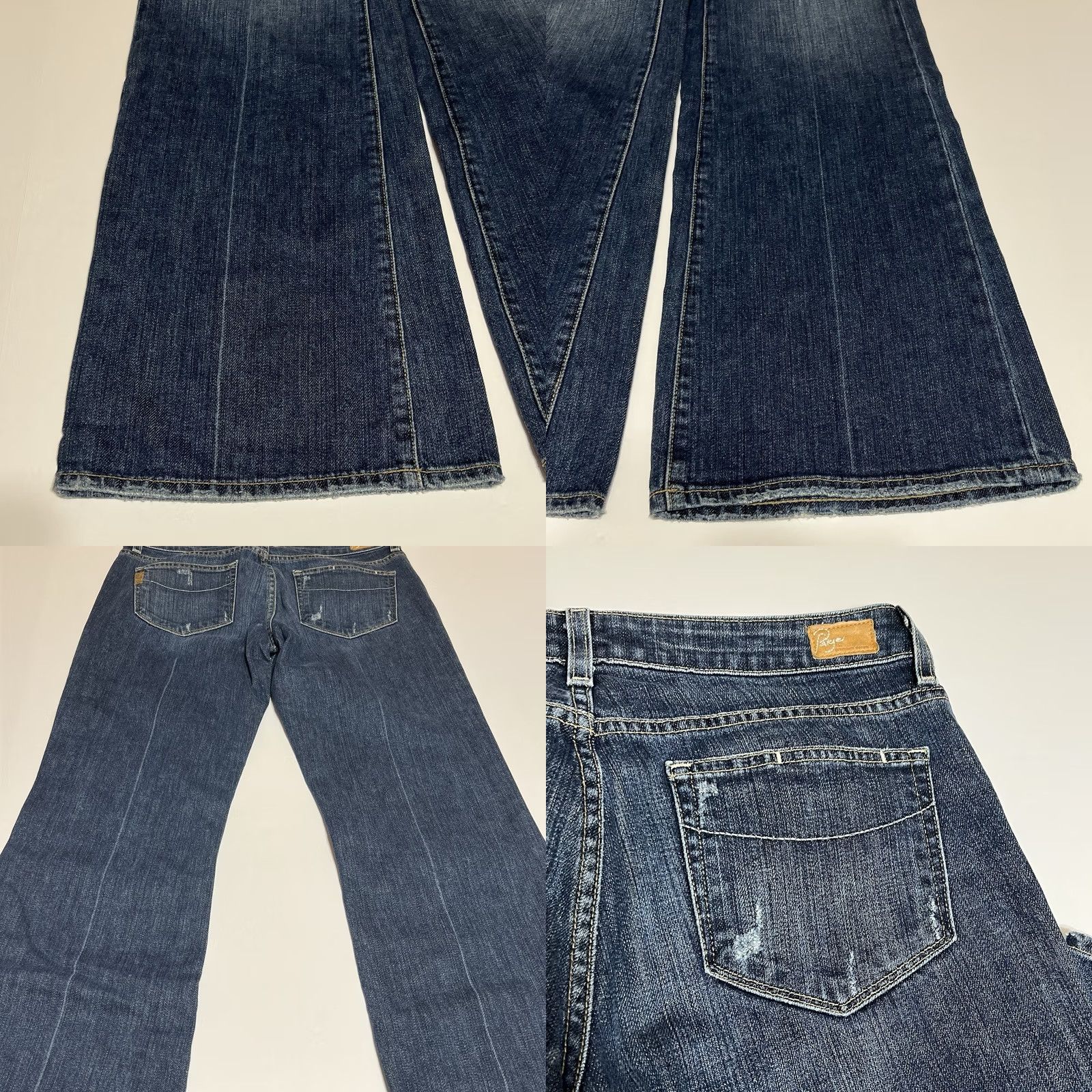 Paige Paige Jeans Womens Bootcut 5-Pocket Distressed Blue 32x34 Regular Size 30" / US 8 / IT 44 - 9 Thumbnail