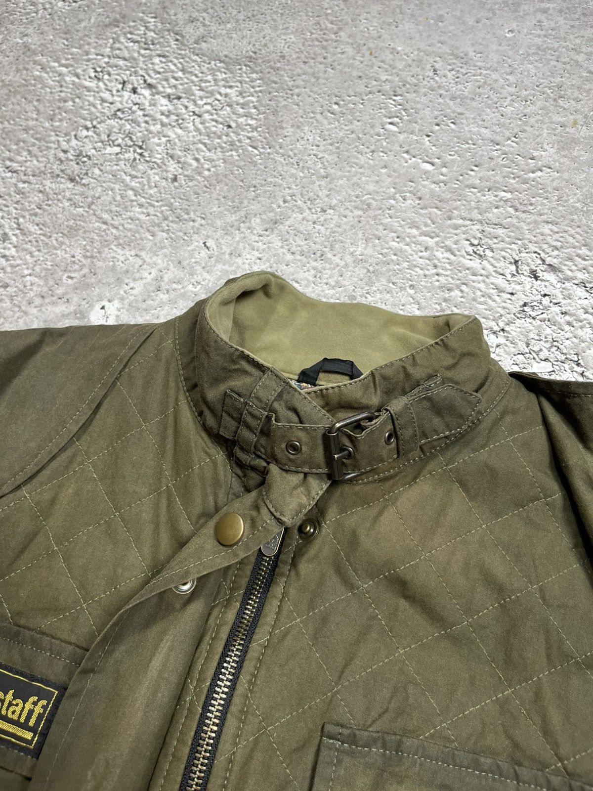 Belstaff Belstaff Gold Label Waxed Cotton Biker Jacket Olive 48 Size US M / EU 48-50 / 2 - 11 Thumbnail
