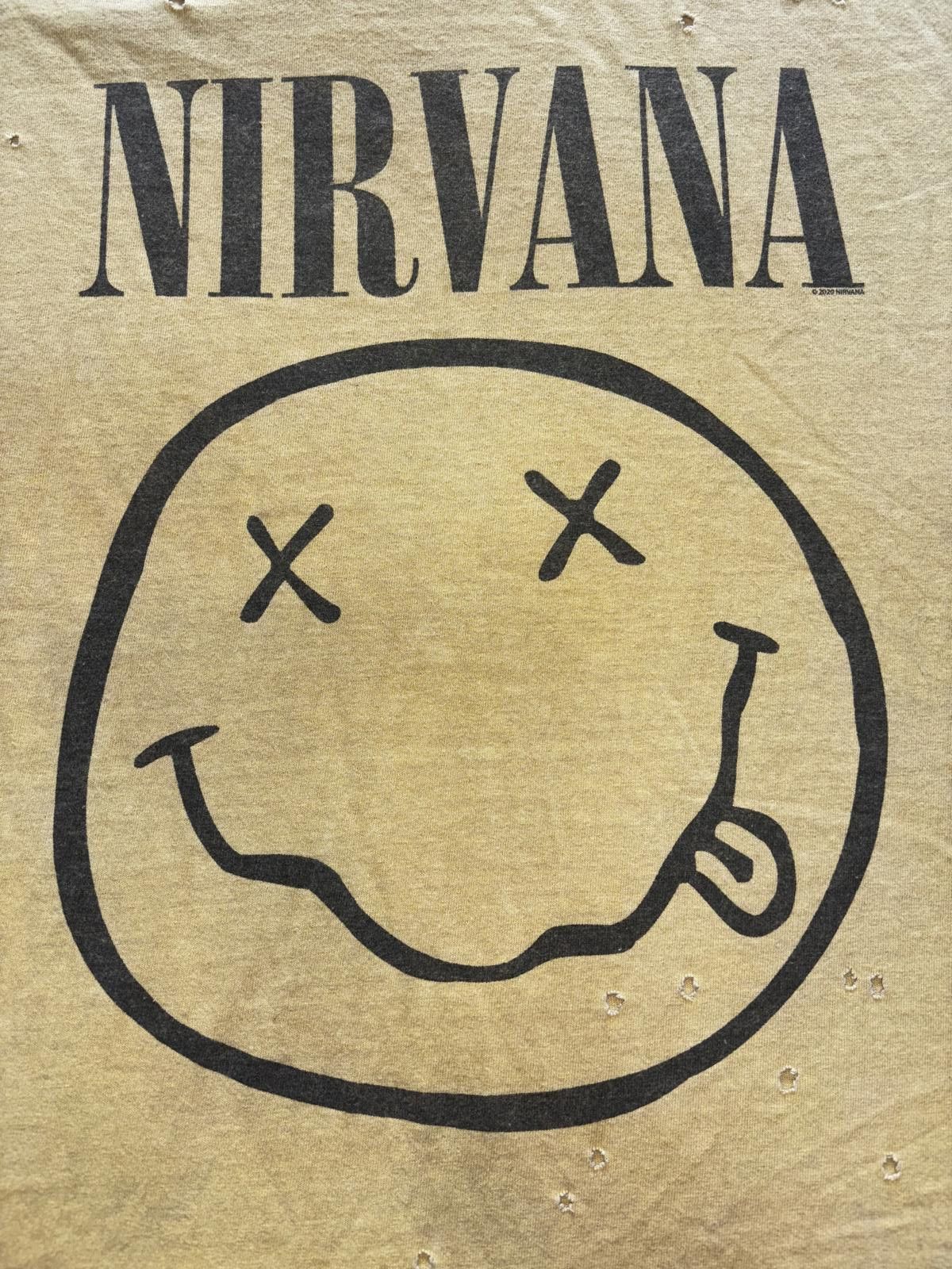Nirvana Vintage Nirvana Smiley Face Graphic Tshirt Size US M / EU 48-50 / 2 - 2 Thumbnail