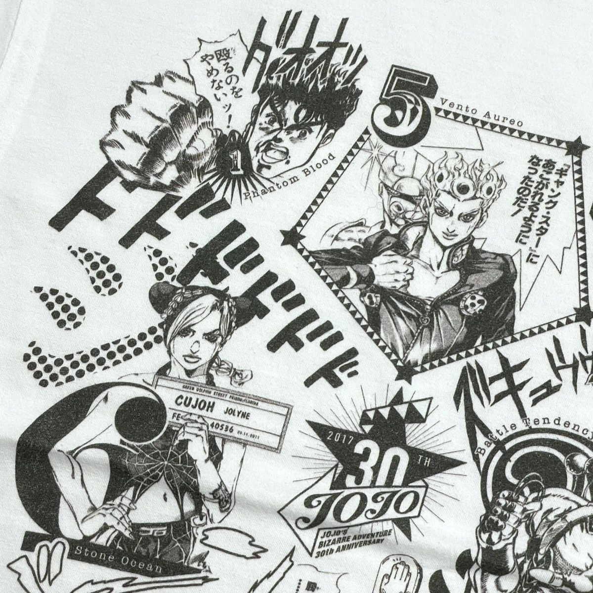 Anime JoJo's Bizarre Adventure 30th Anniversary Tee Size US S / EU 44-46 / 1 - 4 Thumbnail