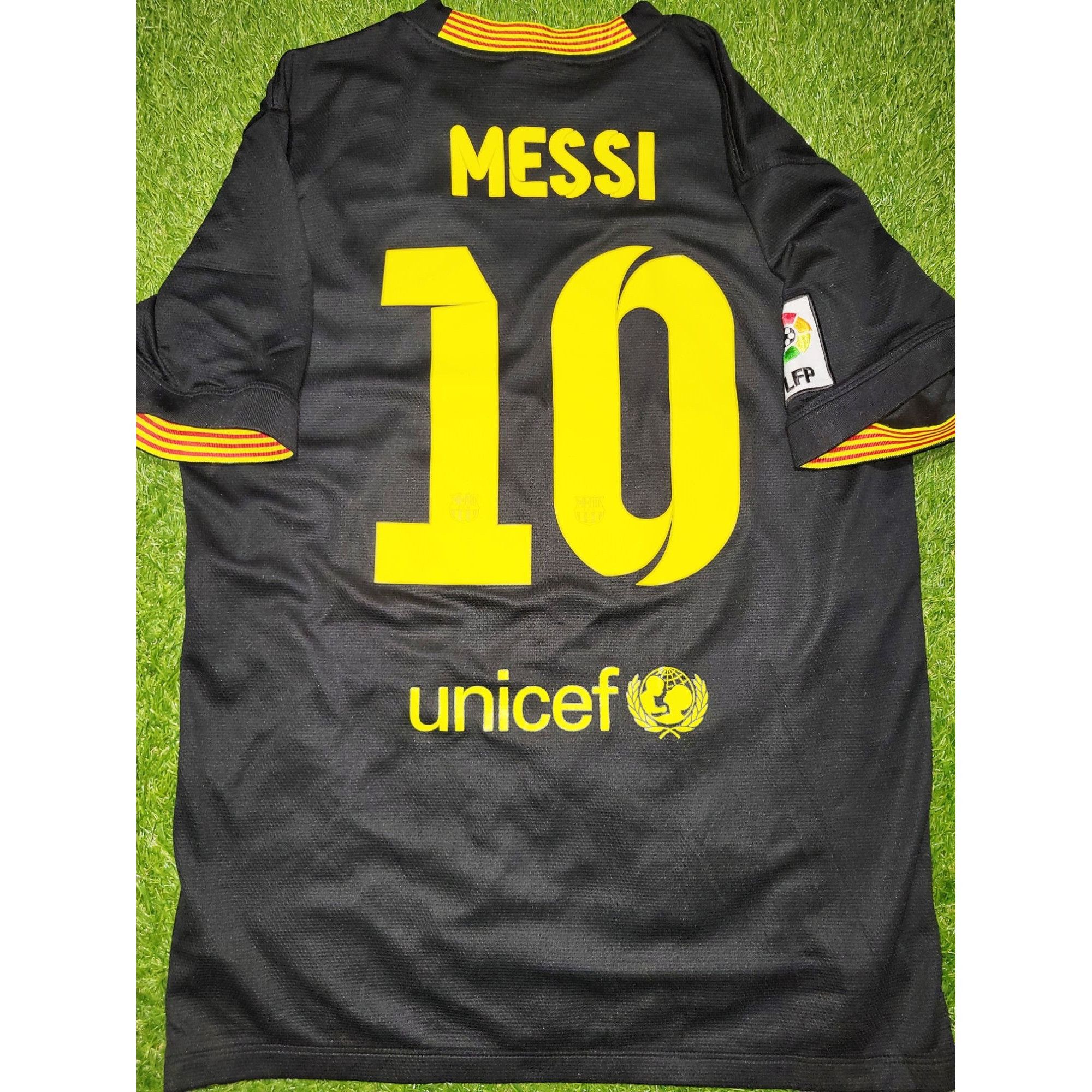 Soccer Fc Barcelona Black Jersey Messi Lionel Messi Ansu Fati