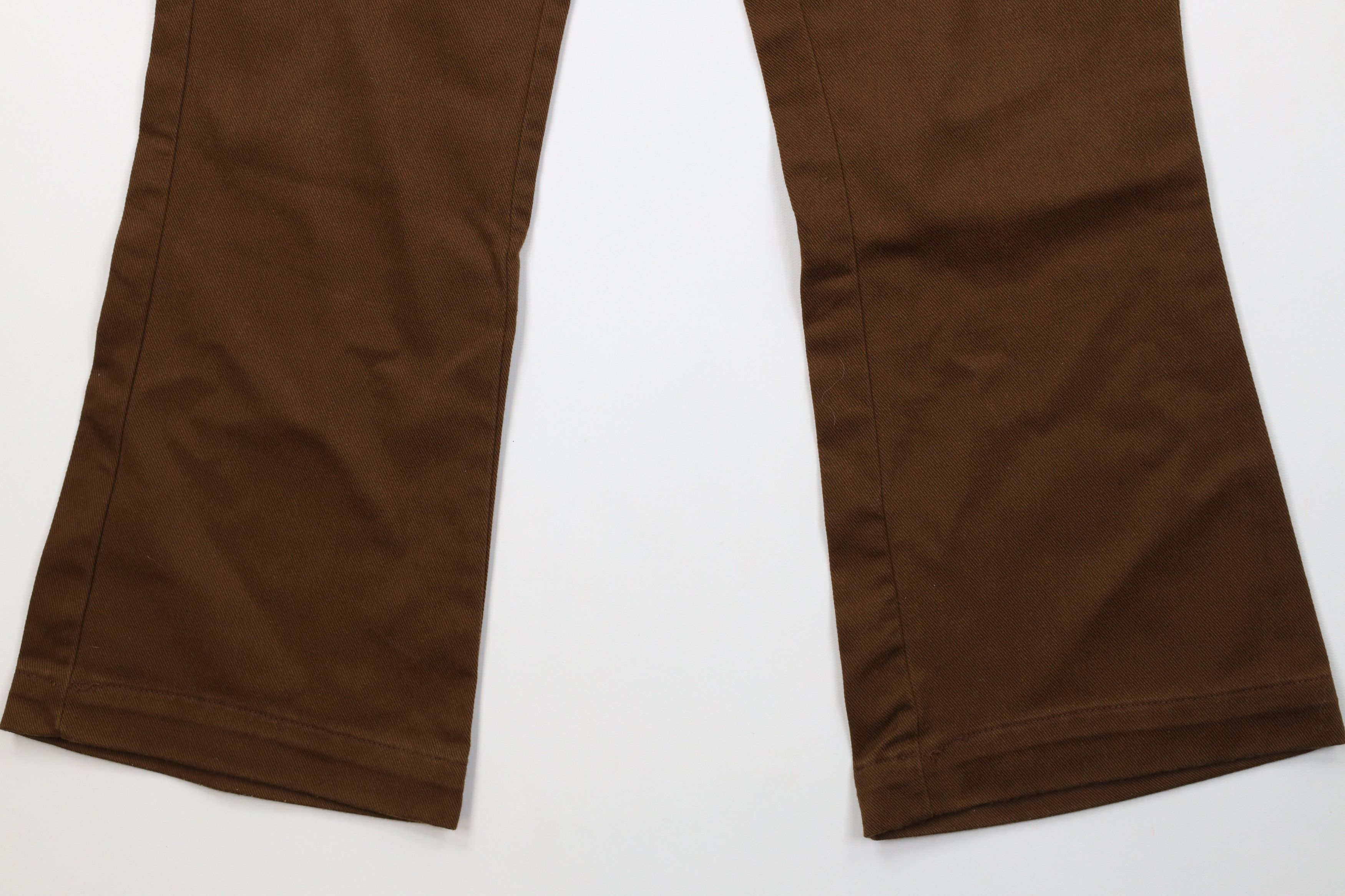 Vintage Vintage 70s Streetwear Wide Leg Denim Jeans Brown USA Size US 30 / EU 46 - 4 Thumbnail