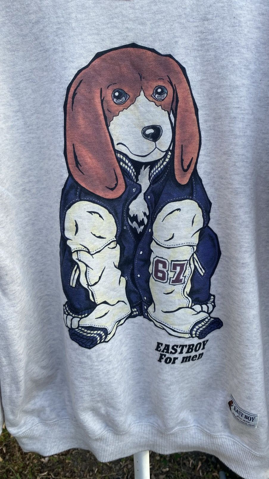 Vintage East Boy Dog Big Logo Sweatshirt Size US L / EU 52-54 / 3 - 3 Thumbnail