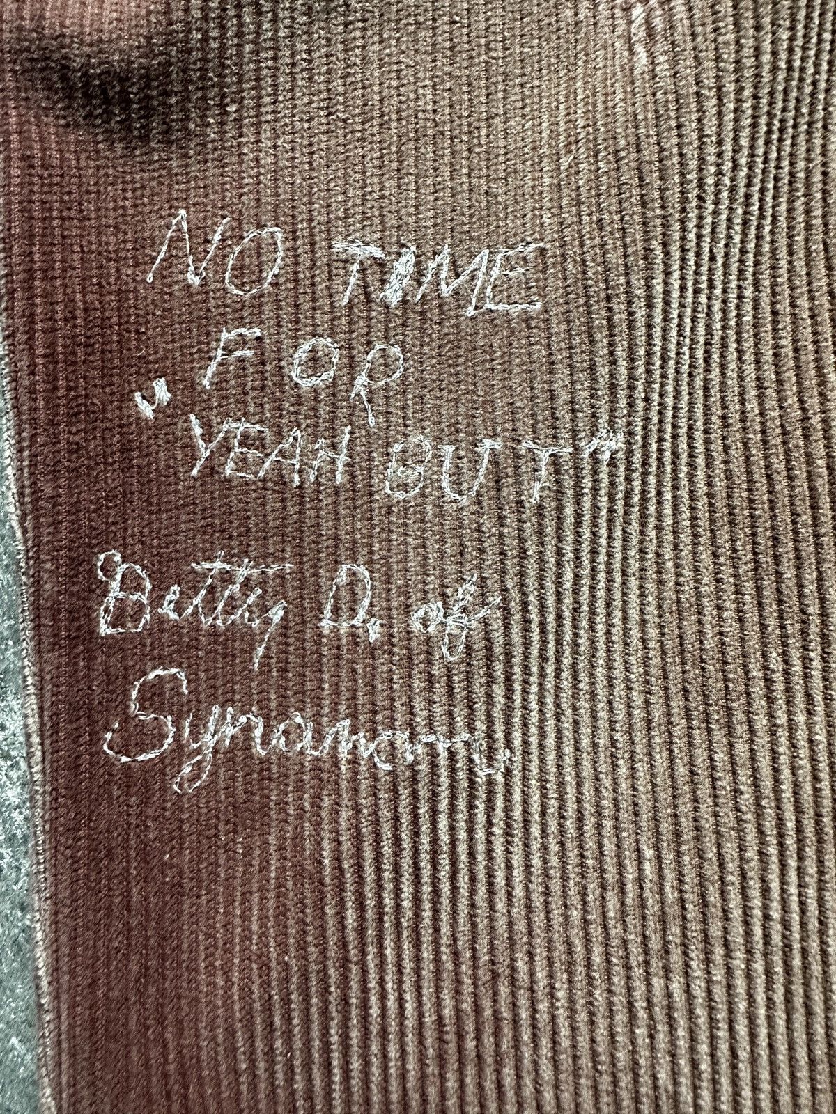 Paly Hollywood Paly Hollywood Synanon Corduroy Pleated Pants Burgundy Size US 34 / EU 50 - 2 Thumbnail