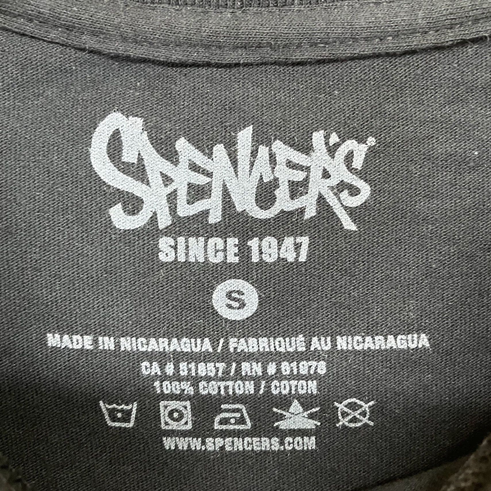 Vintage VINTAGE Spencer's T-Shirt Adult Small Black Sarcastic Graphic Language 2000s Mens Womens Small Black Graphic Print Comedy T-Shirt Size US S / EU 44-46 / 1 - 4 Thumbnail