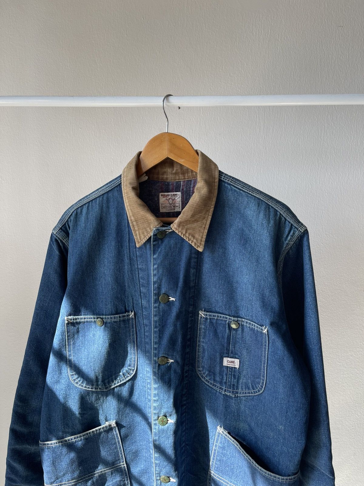 Sugar Cane × Toyo Enterprises 90s Sugar Cane Sanforized Chore Jacket Size US XL / EU 56 / 4 - 4 Thumbnail