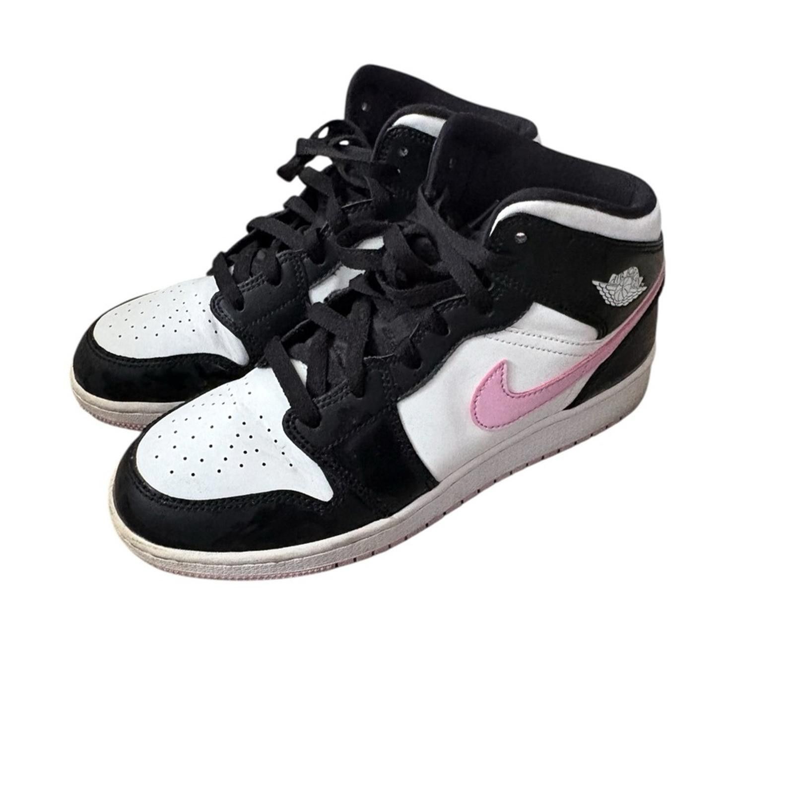 Nike Nike Air Jordan 1 Mid GS White Light Arctic Pink 555112-103 Size US 8.5 / IT 38.5 - 5 Thumbnail
