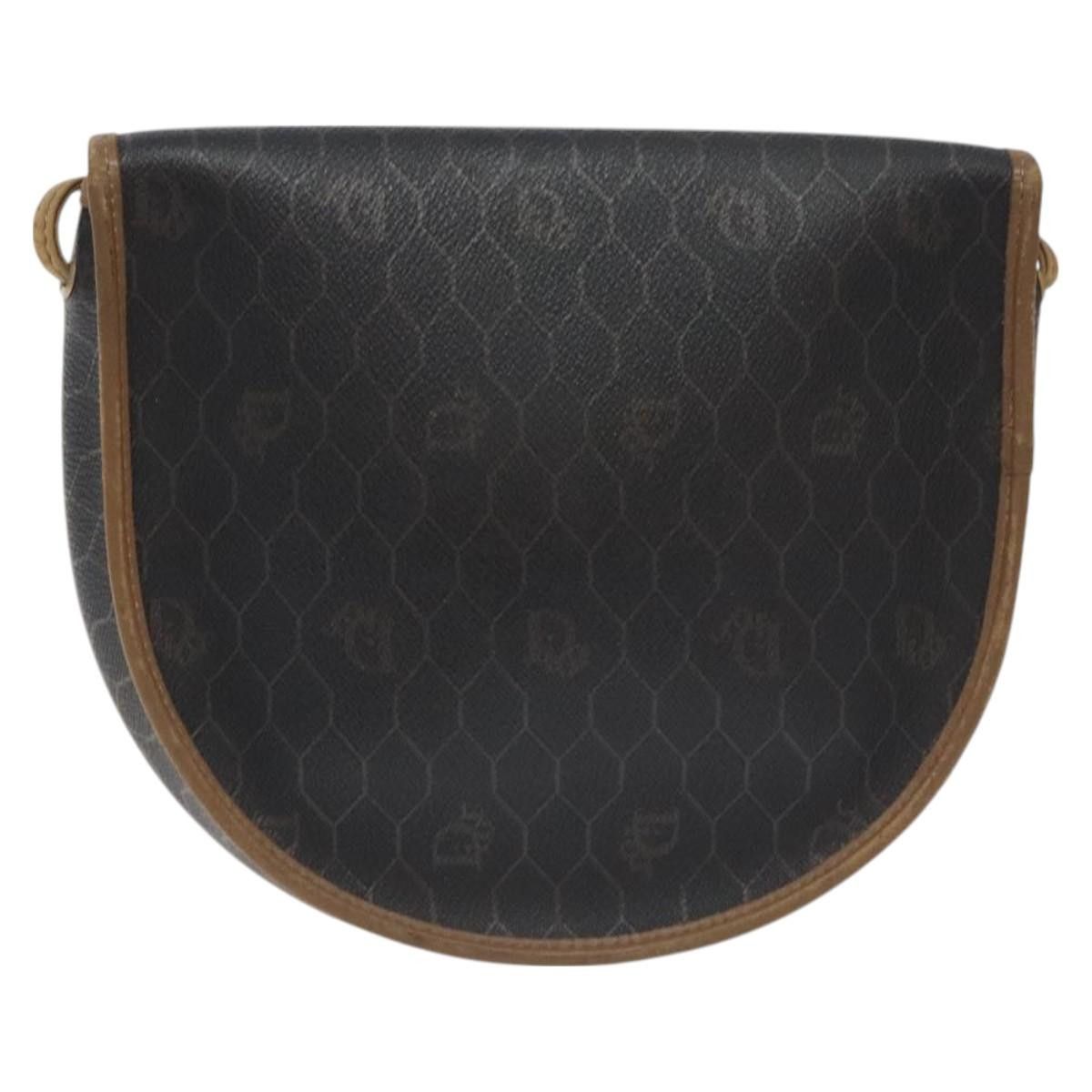 Dior DIOR Honeycomb Canvas Shoulder Bag Pvc Black Gold Size ONE SIZE - 3 Thumbnail