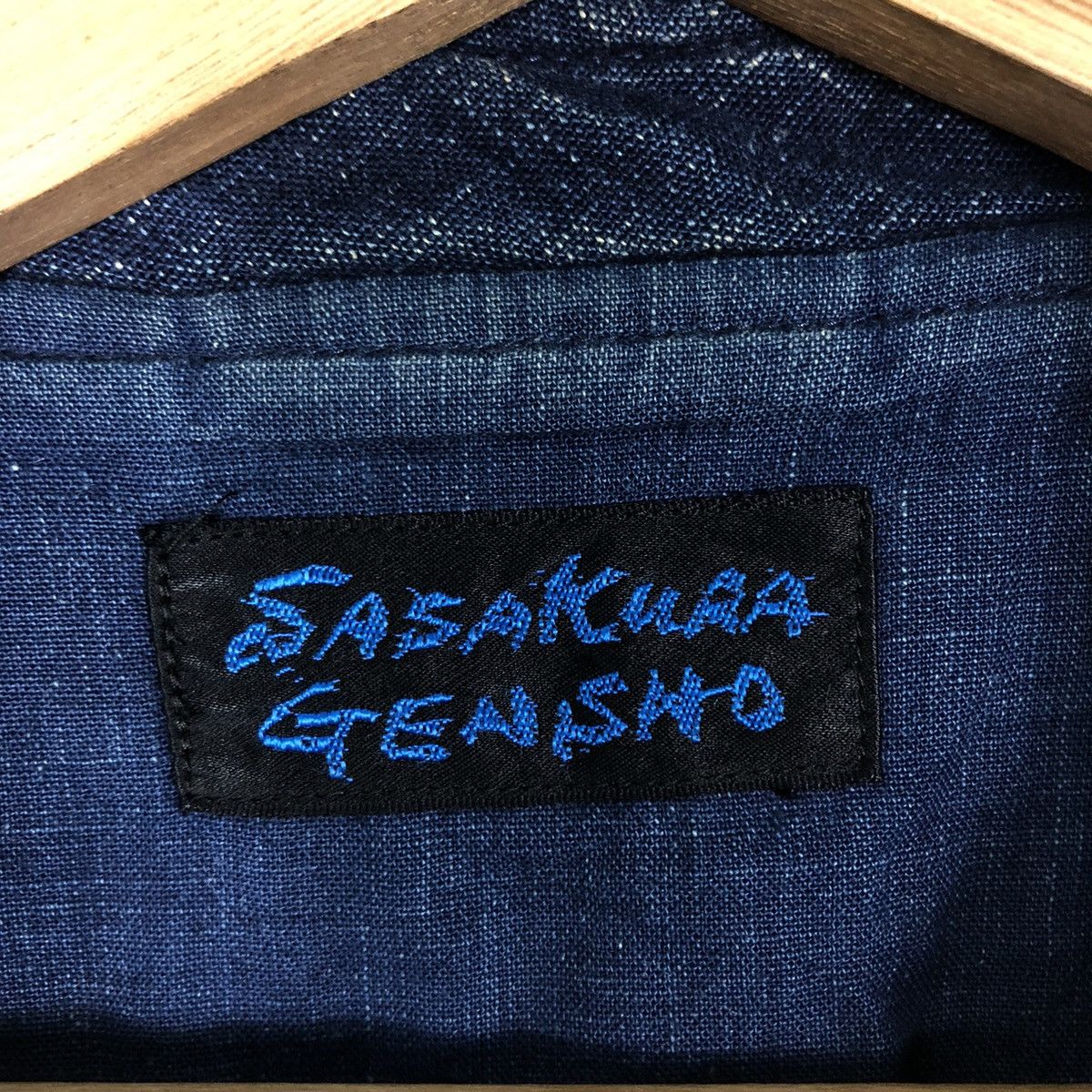 Blue Blue Japan 🔥Asymmetrical Button Hikory Chore Jacket Sasakura Gensho Size US L / EU 52-54 / 3 - 12 Thumbnail