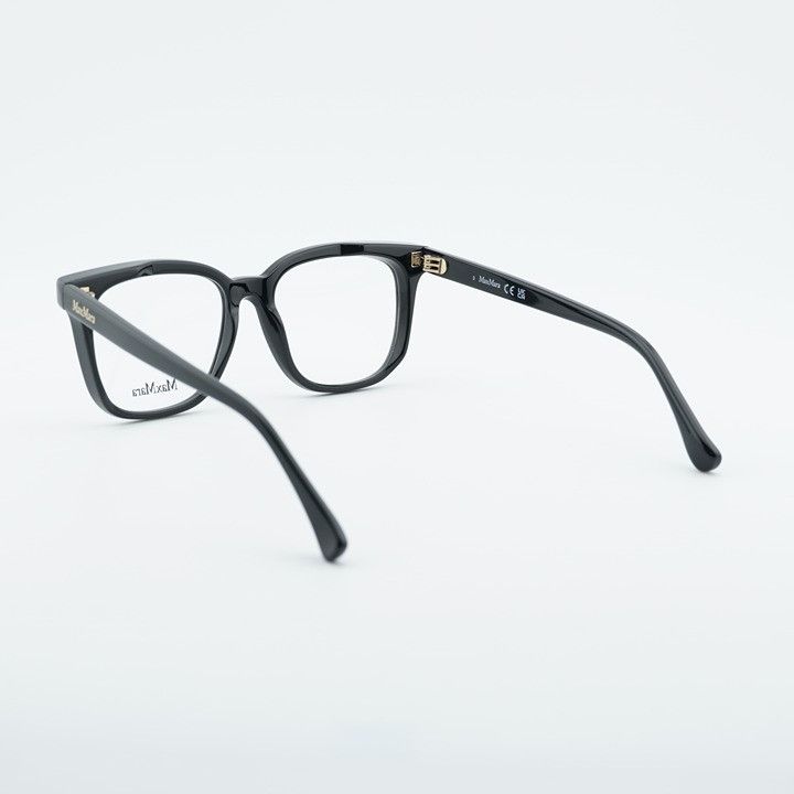 Max Mara Max Mara MM5095 001 Eyeglasses Black 51mm Square Frame Size ONE SIZE - 3 Thumbnail