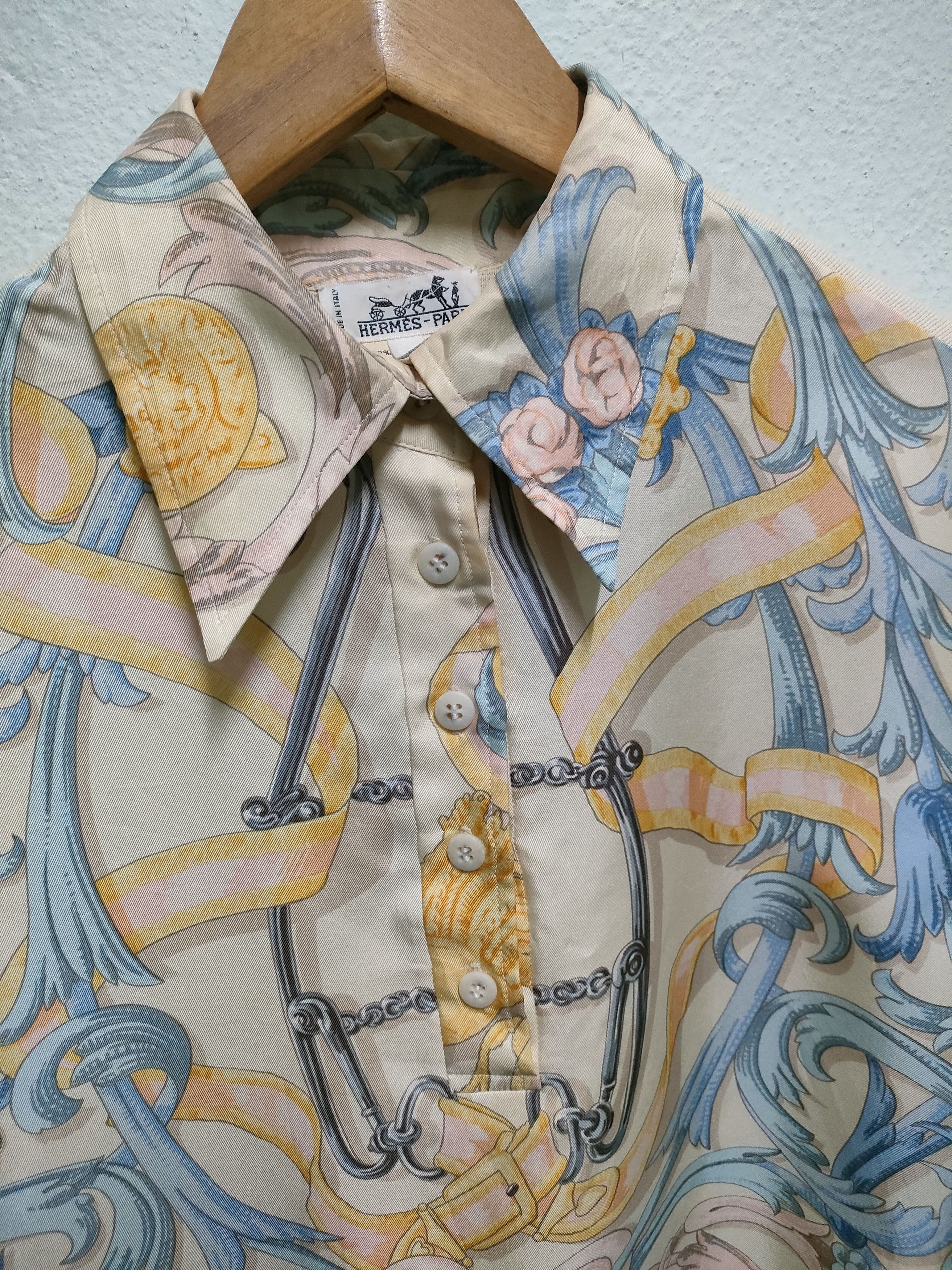 Hermes Hermes 100%Silk Blouse Size S / US 4 / IT 40 - 6 Thumbnail