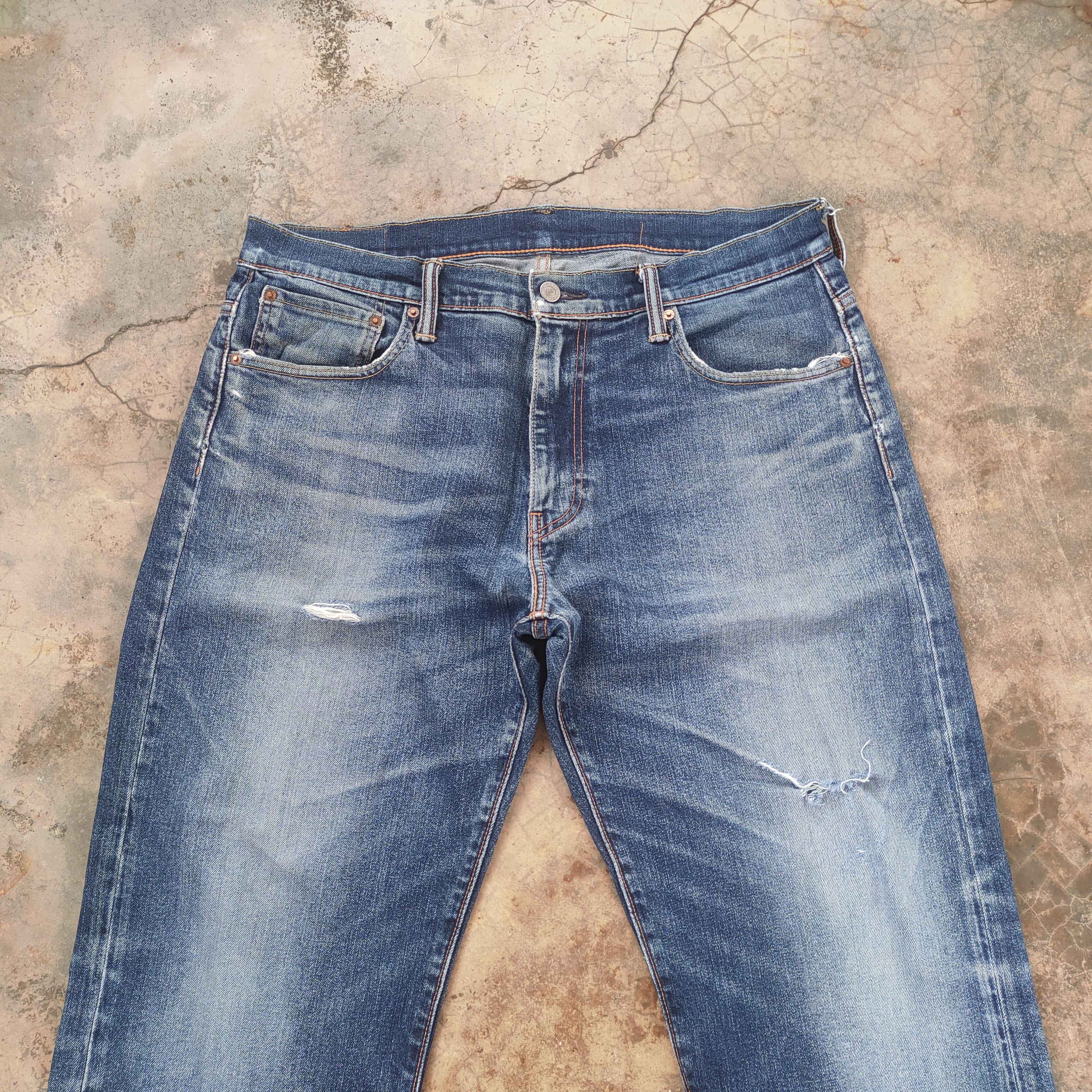 Levi's Vintage Clothing VINTAGE LEVI'S FADED DISTRESSED DENIM JEAN PANTS Size US 36 / EU 52 - 3 Thumbnail