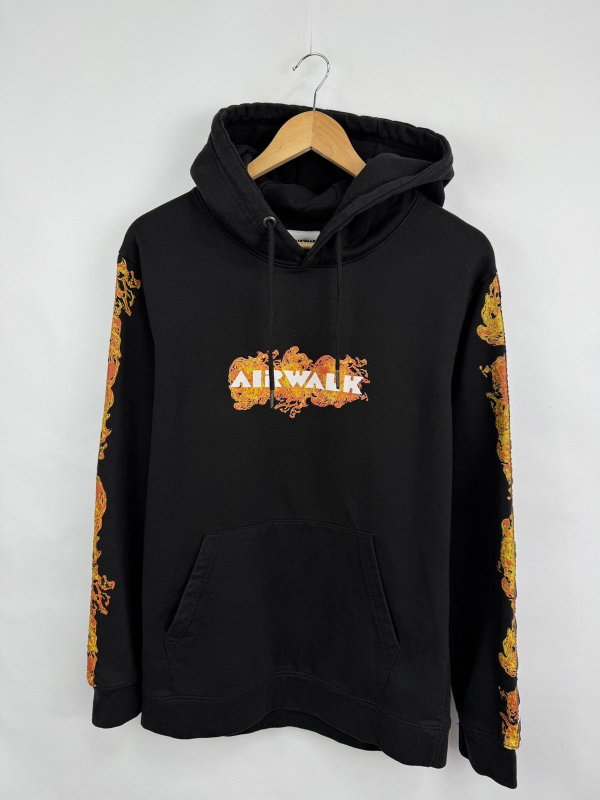 Airwalk 🇺🇸🔥 Vintage Y2K Airwalk Fire Skateboard Hoodie Rare Hype Size US M / EU 48-50 / 2 - 3 Thumbnail