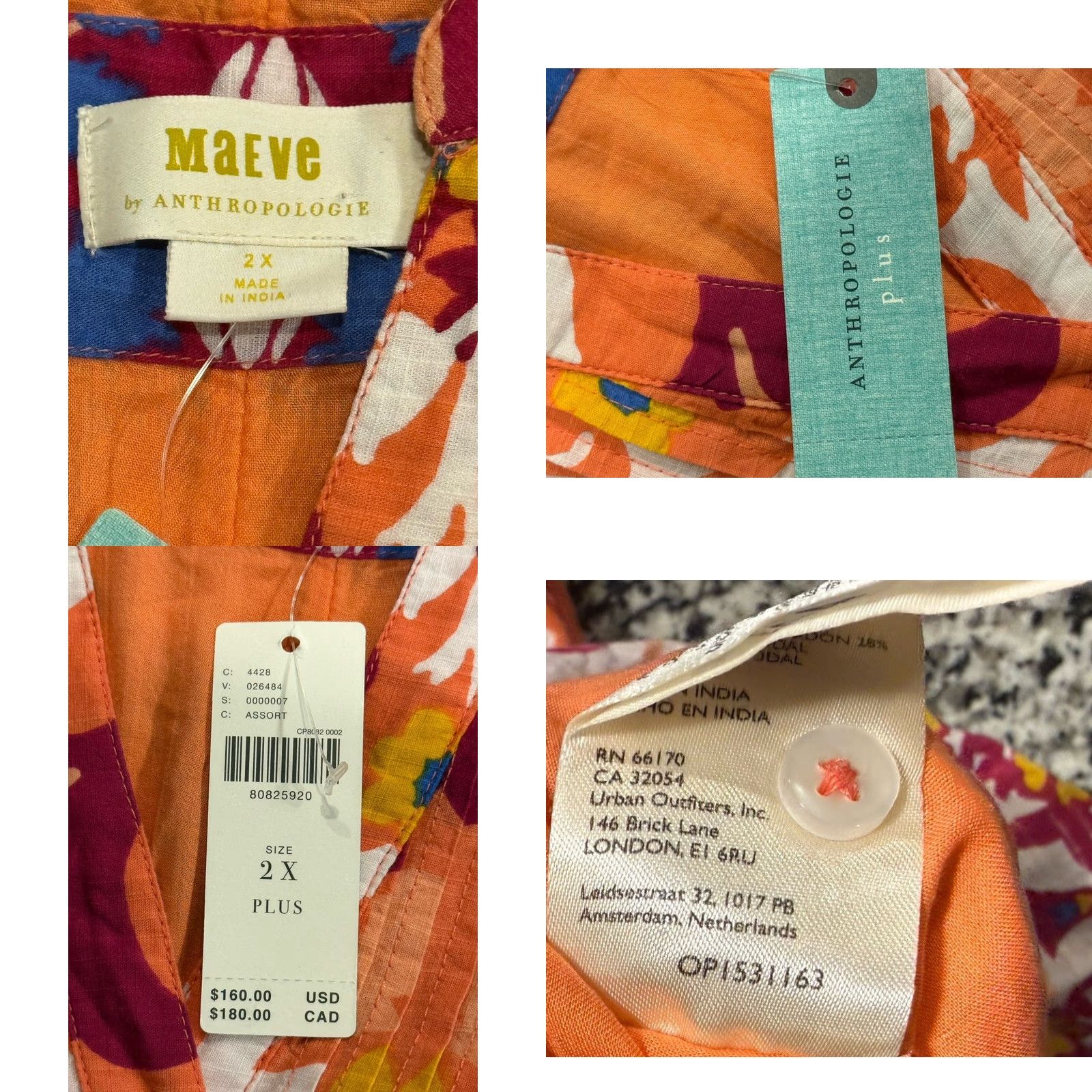 Anthropologie NWT Anthropologie Maeve The Cassandra Maxi Dress Plus Size 2X Maxi Dress Floral Multicolor Flutter Sleeve Bohemian 2XL Womens Shirts? Size XXL / US 16-18 / IT 52-54 - 8 Thumbnail