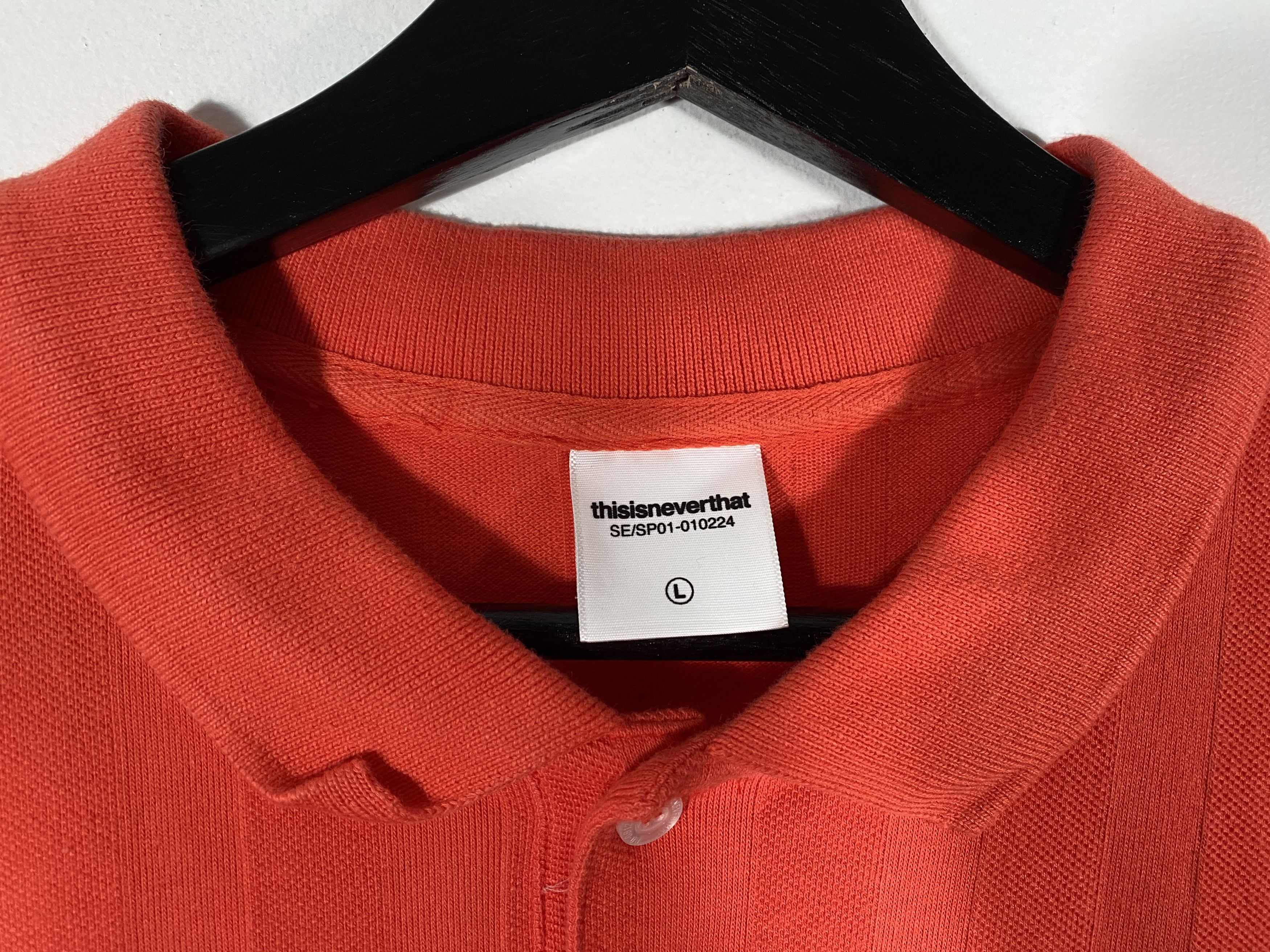 thisisneverthat Thisisneverthat Jaquard Jersey L/S polo red Size US L / EU 52-54 / 3 - 4 Thumbnail