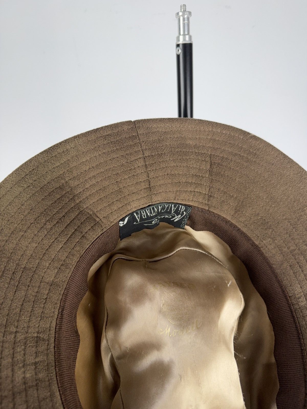 Designer × Vintage Mastro Montecristi Alcantara Fedora Hat Brown Men’s S size Size ONE SIZE - 6 Thumbnail