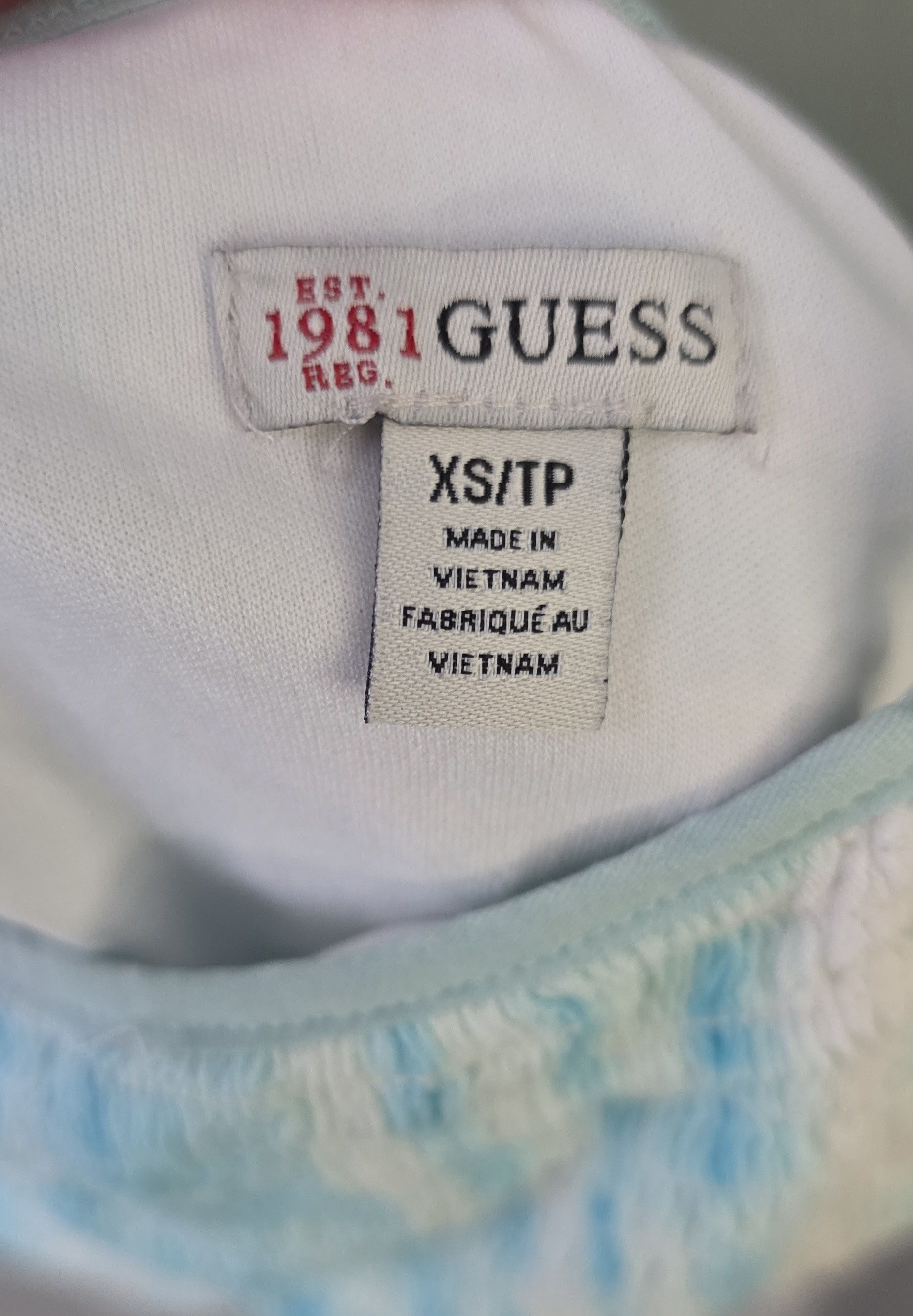 Guess Guess Light Blue Tie Dye Ruched Vneck Dress XS Size XS / US 0-2 / IT 36-38 - 3 Thumbnail