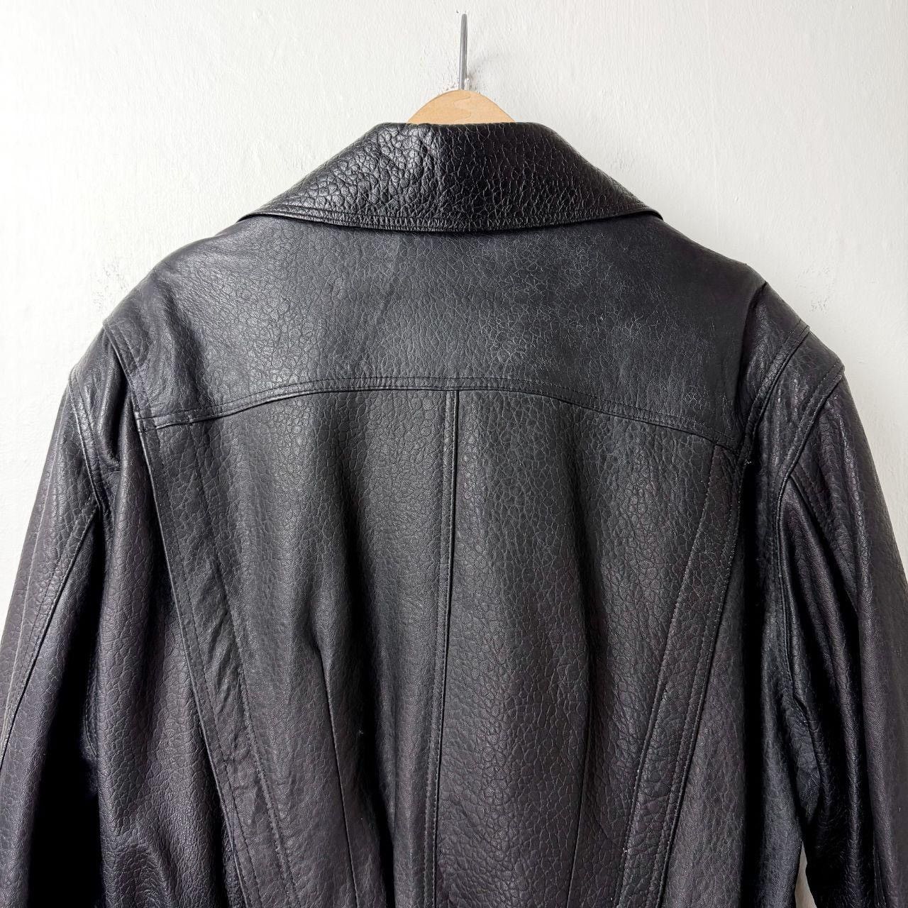 Vintage 90s Lambskin Biker Leather Jacket Size US L / EU 52-54 / 3 - 5 Thumbnail