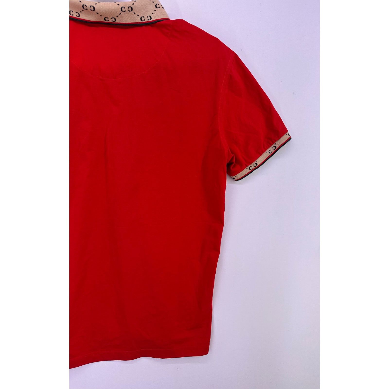 & Other Stories Pavini Red Polo With Brown CC Accents Size Medium Size US M / EU 48-50 / 2 - 16 Thumbnail