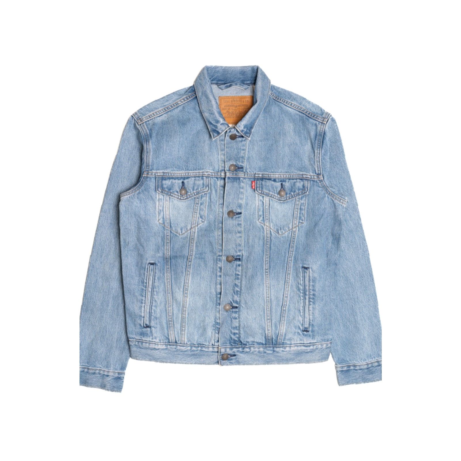 Levi's Levi's Premium Denim Jacket Embroidered Blue Cotton 2010s Medium Regular Mens Womens Girls Boys Size US M / EU 48-50 / 2 - 3 Thumbnail