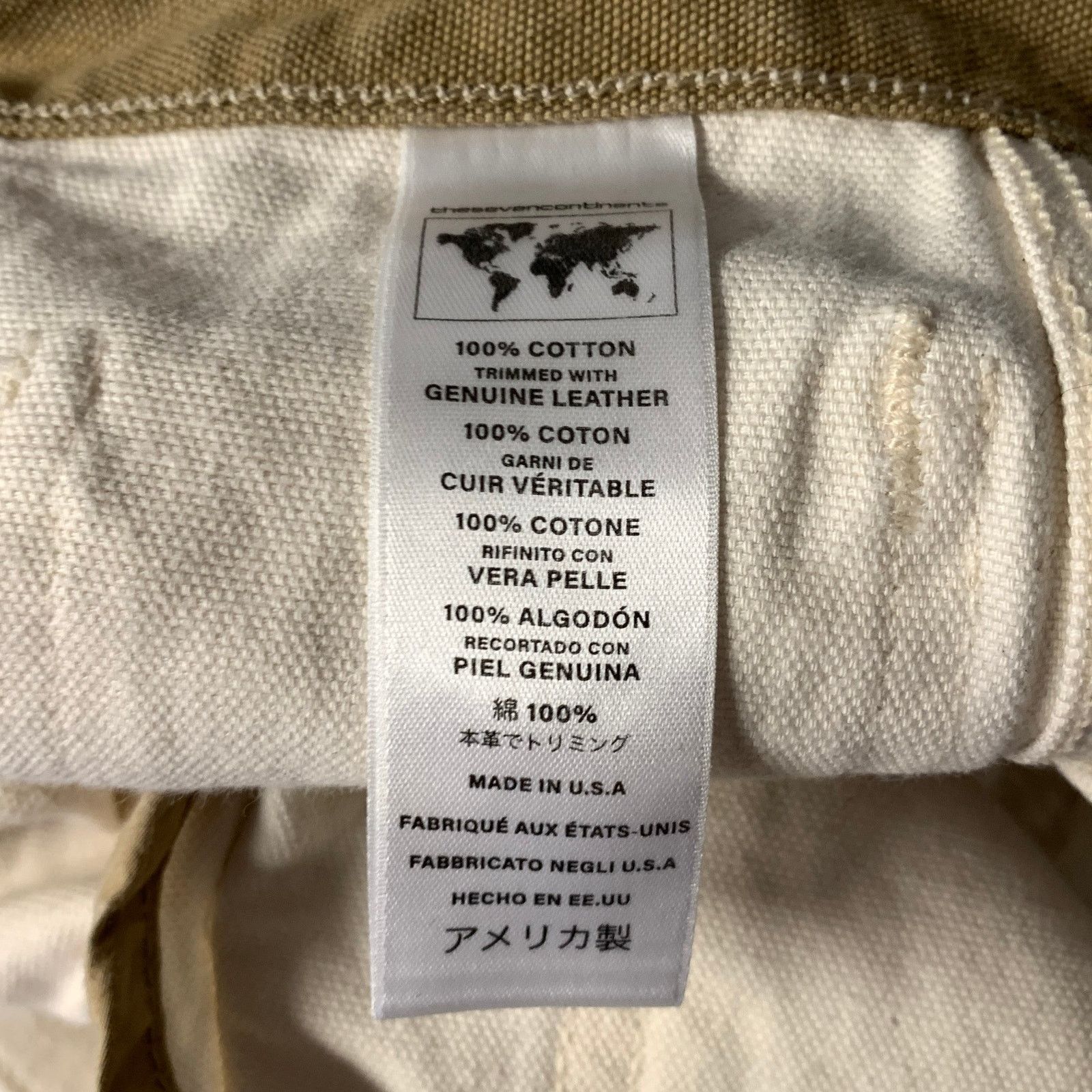 Other THE SEVEN CONTINENTS Size 30 Cream Cotton Carpenter Pants Size US 30 / EU 46 - 6 Thumbnail