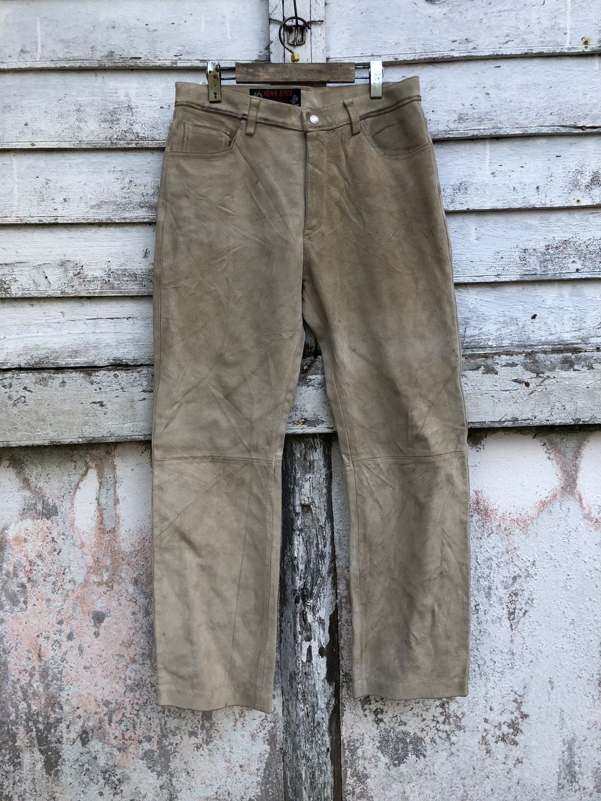 Genuine Leather × Johnbull × KOJIMA GENES 🫶RARE🫶John Bull Lyon Marque Deposee Cowhide Pant Size US 32 / EU 48 - 1 Thumbnail