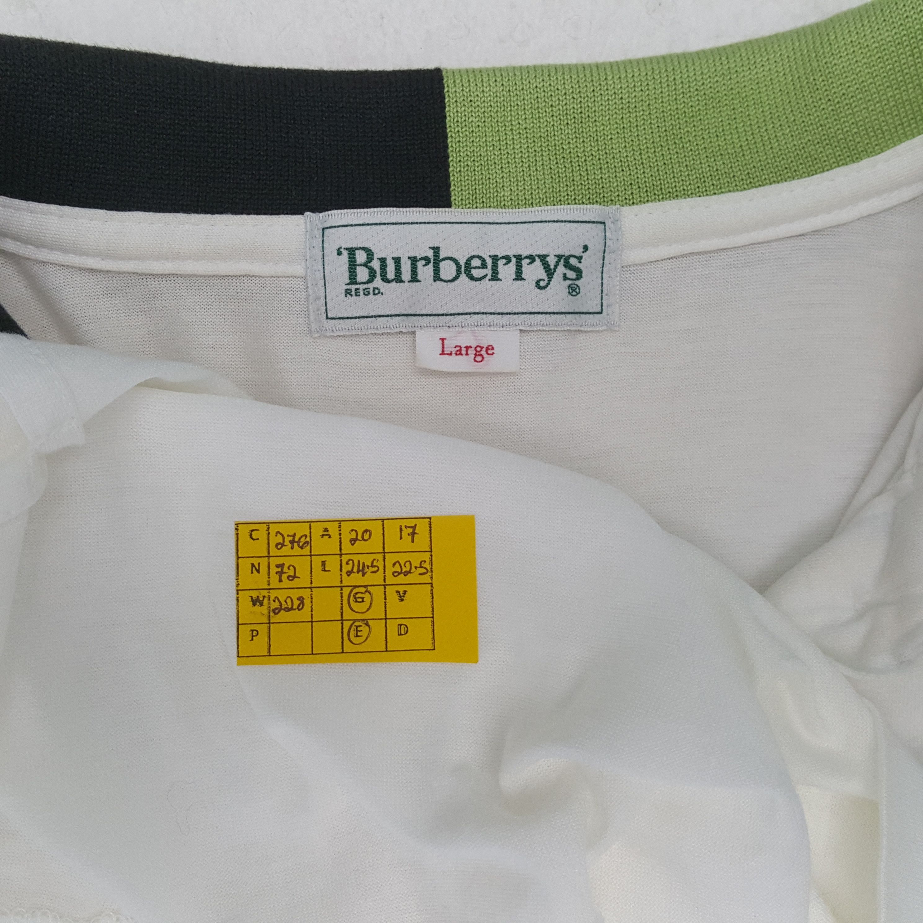 Burberry × Vintage Vintage Burberrys Fashion Brand Rare Polo Shirt C276N72 Size US M / EU 48-50 / 2 - 6 Thumbnail