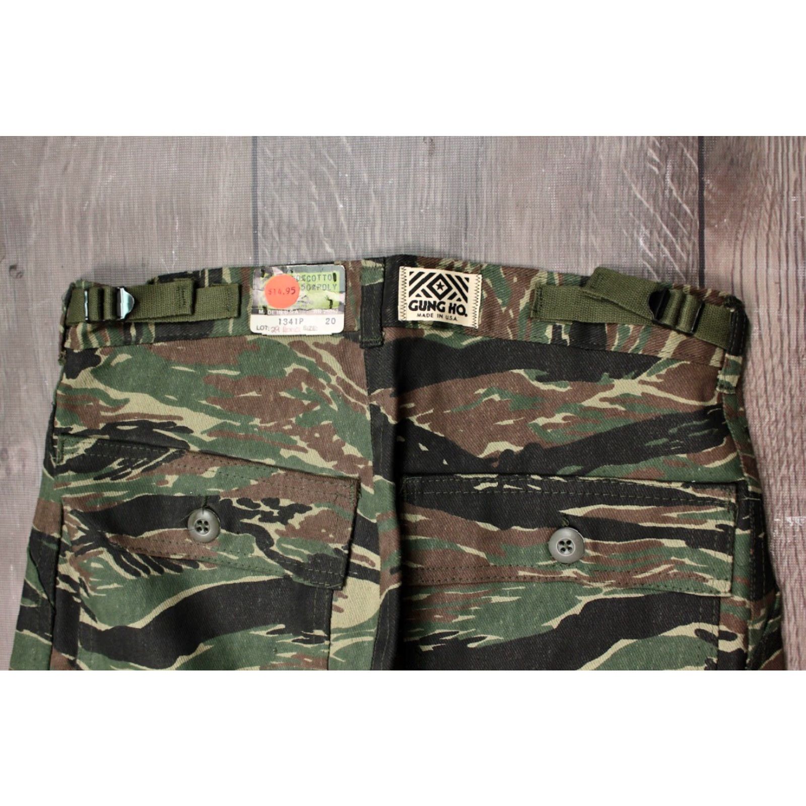 Vintage Men's VTG 80s NOS Gung Ho Tiger Stripe Camo Pants Sz 29.5x33 Long 1980s Size US 30 / EU 46 - 7 Thumbnail