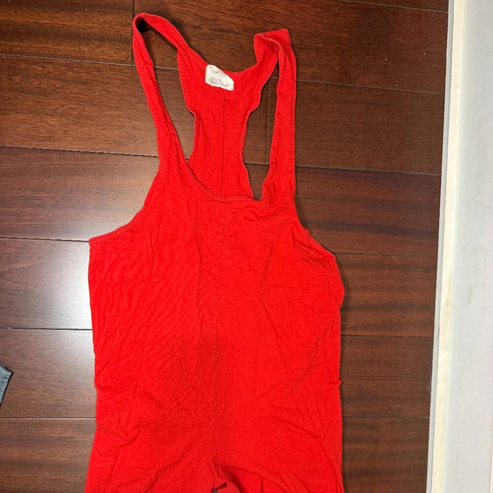 Calvin Klein Vintage Calvin Klein One Piece Bodysuit Red Men Size Large Size ONE SIZE - 3 Thumbnail