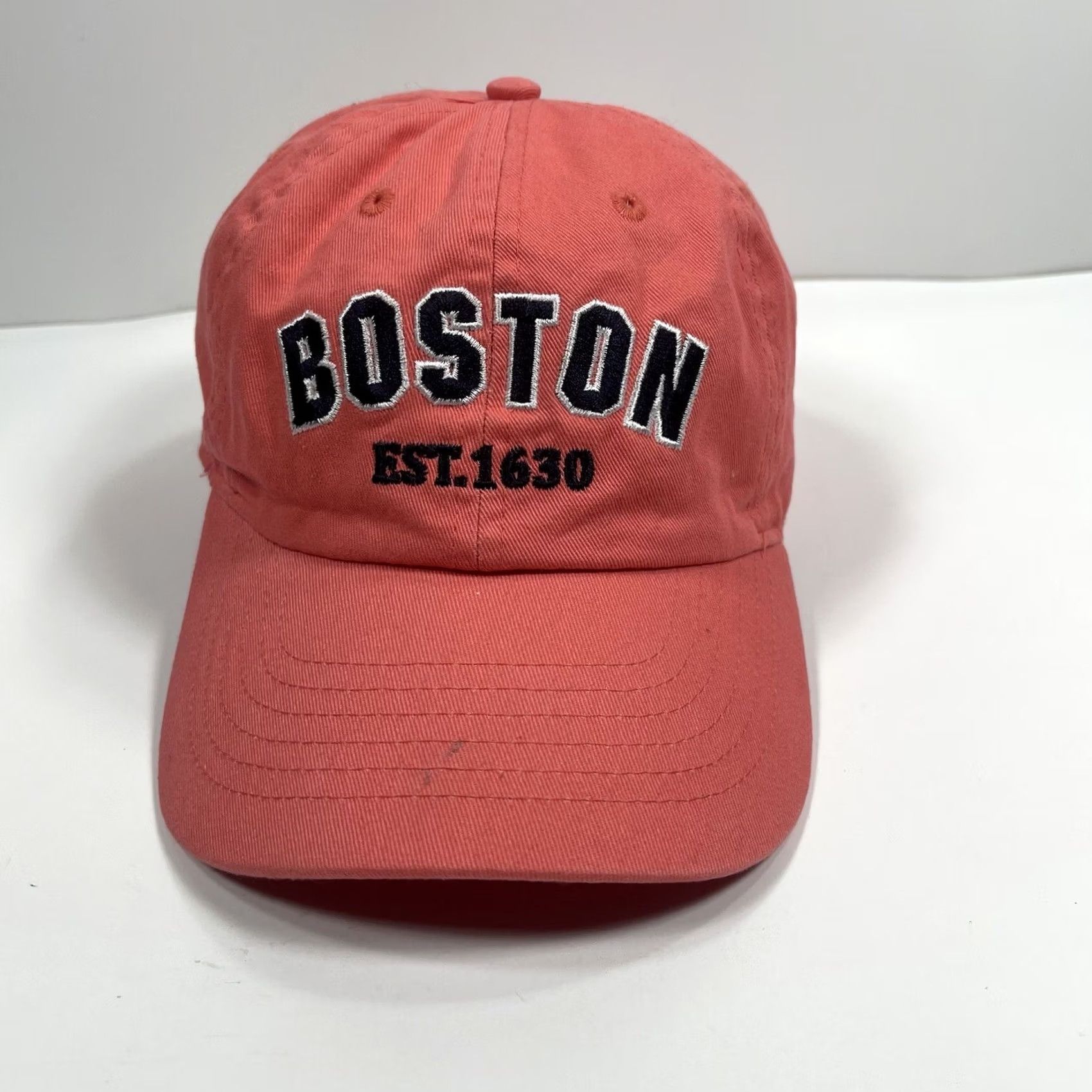 Vintage VINTAGE Bay State Apparel Hat Women’s Orange Adjustable StrapBack Baseball Cap Boston Size ONE SIZE - 2 Thumbnail