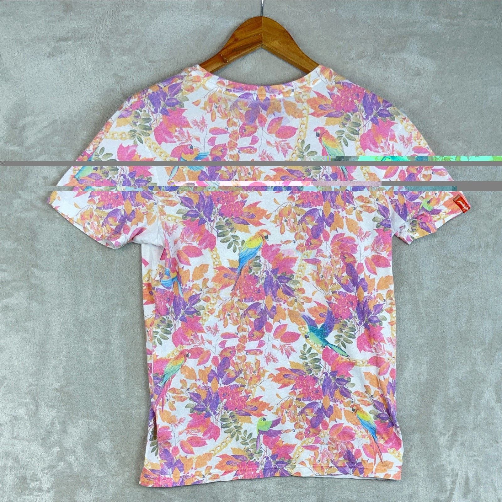Other Vintage Y2K Juice Men's AOP Tropical Parrot T Shirt Men's S Size US S / EU 44-46 / 1 - 4 Thumbnail