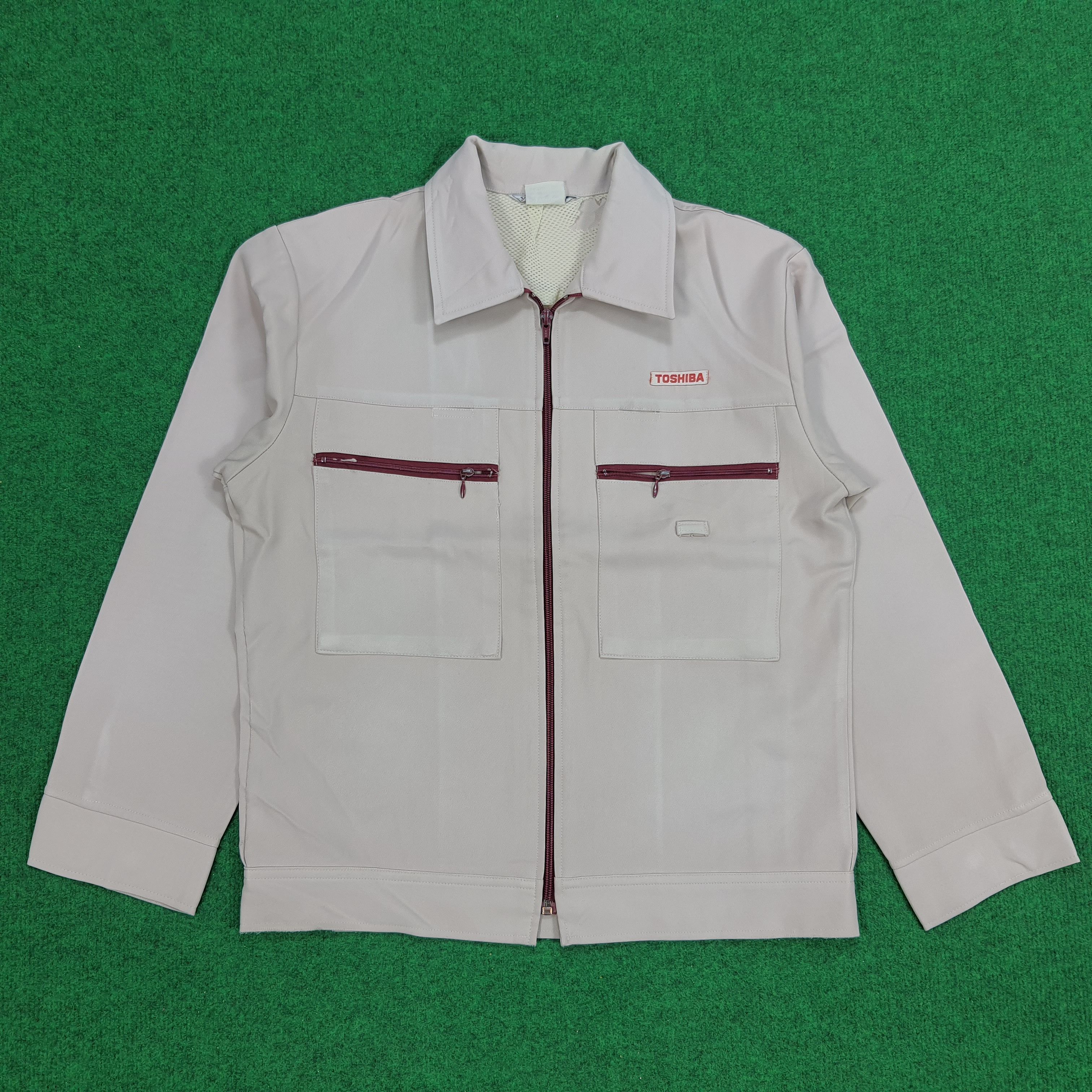 Japanese Brand × Vintage Vintage TOSHIBA Japan Tech Brand Workwear Jacket Size US S / EU 44-46 / 1 - 1 Thumbnail