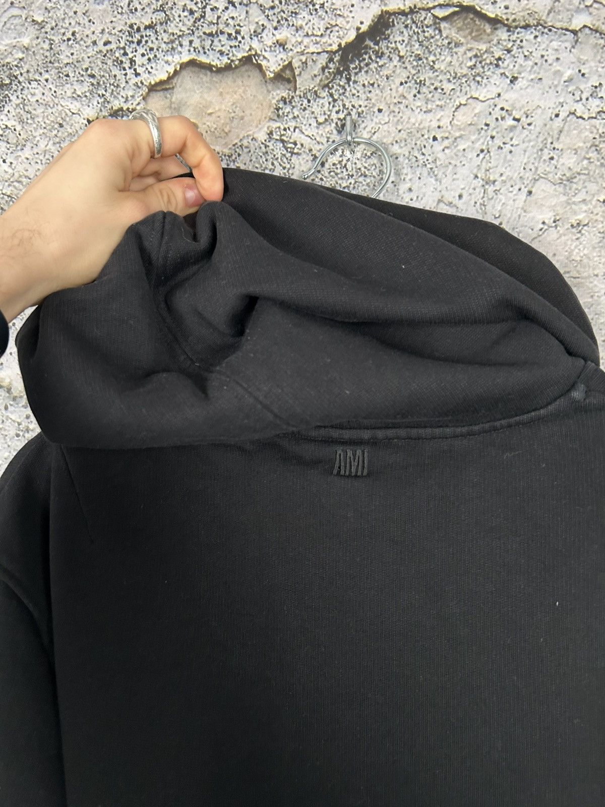 AMI AMI Alexandre Mattiussi Silence Black Hoodie Designer Rare Size US M / EU 48-50 / 2 - 4 Thumbnail