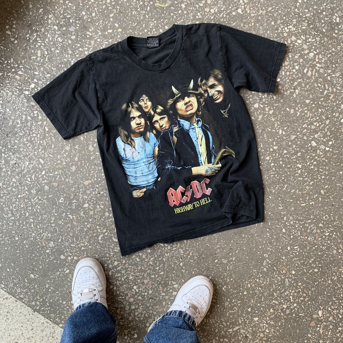 Band Tees Vintage AC/DC Highway To Hell Rock Band Graphic T Shirt Tee Size US S / EU 44-46 / 1 - 3 Thumbnail