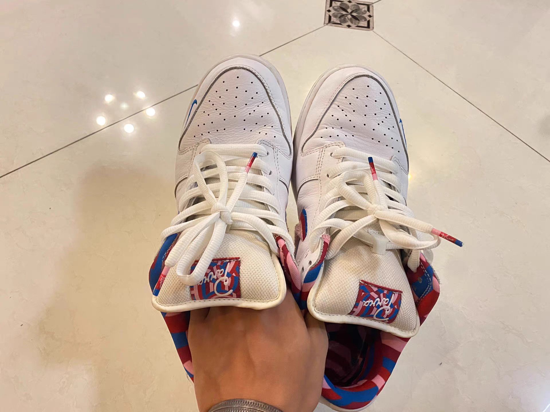 Nike Nike Dunk Parra White 3D CN4504-100 K3 Size US 9.5 / EU 42-43 - 2 Thumbnail