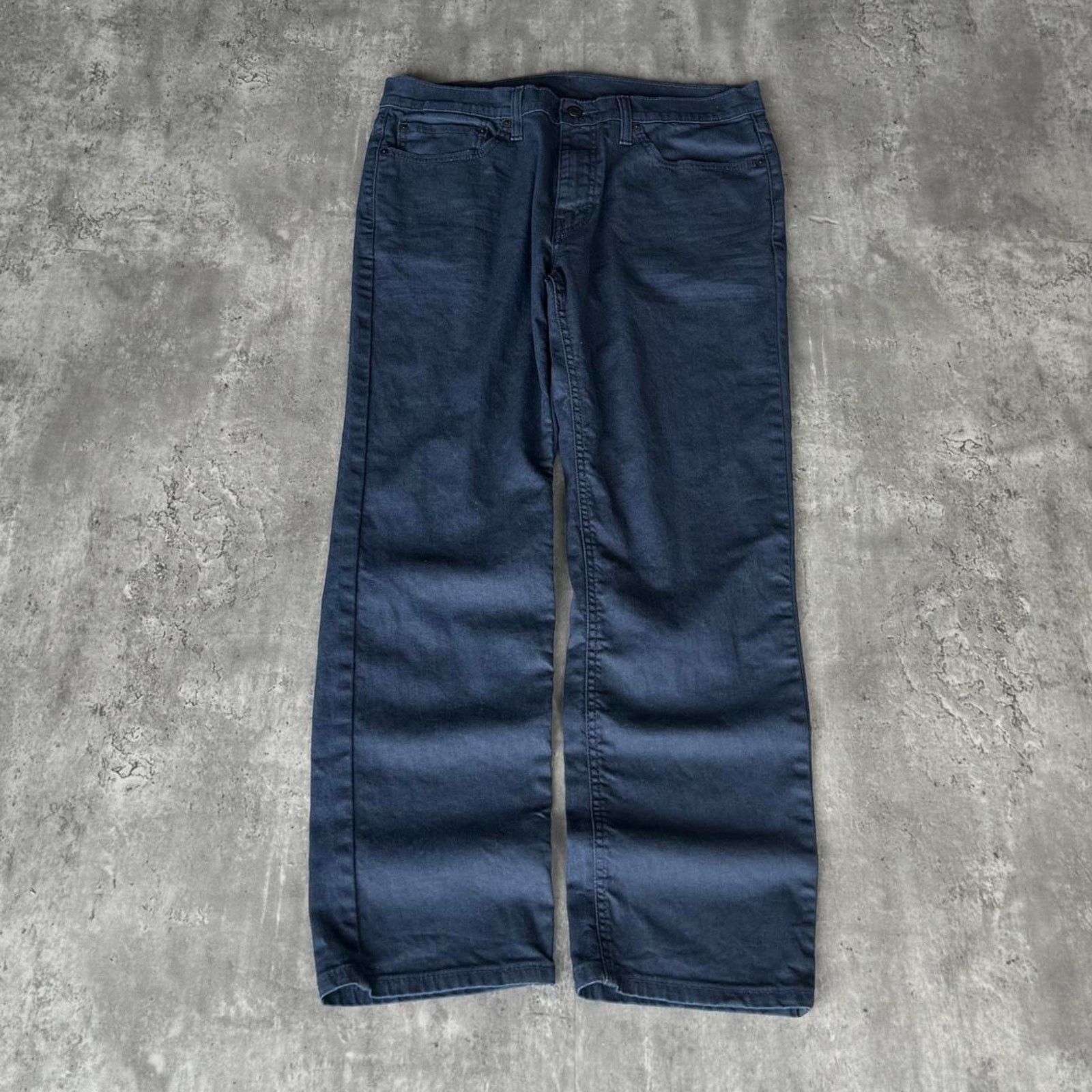 Levi's × Levi's Vintage Clothing × Vintage Vintage Y2K Levi’s Navy Blue Essential Casual Skater Pants Size US 34 / EU 50 - 2 Thumbnail